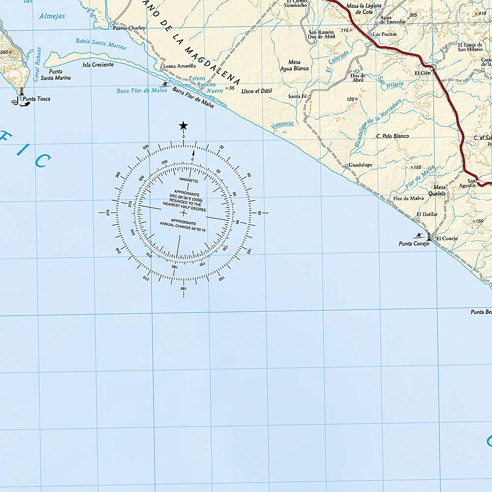 Baja South: Baja California Sur Map [Mexico] (National Geographic Adventure Map, 3104)