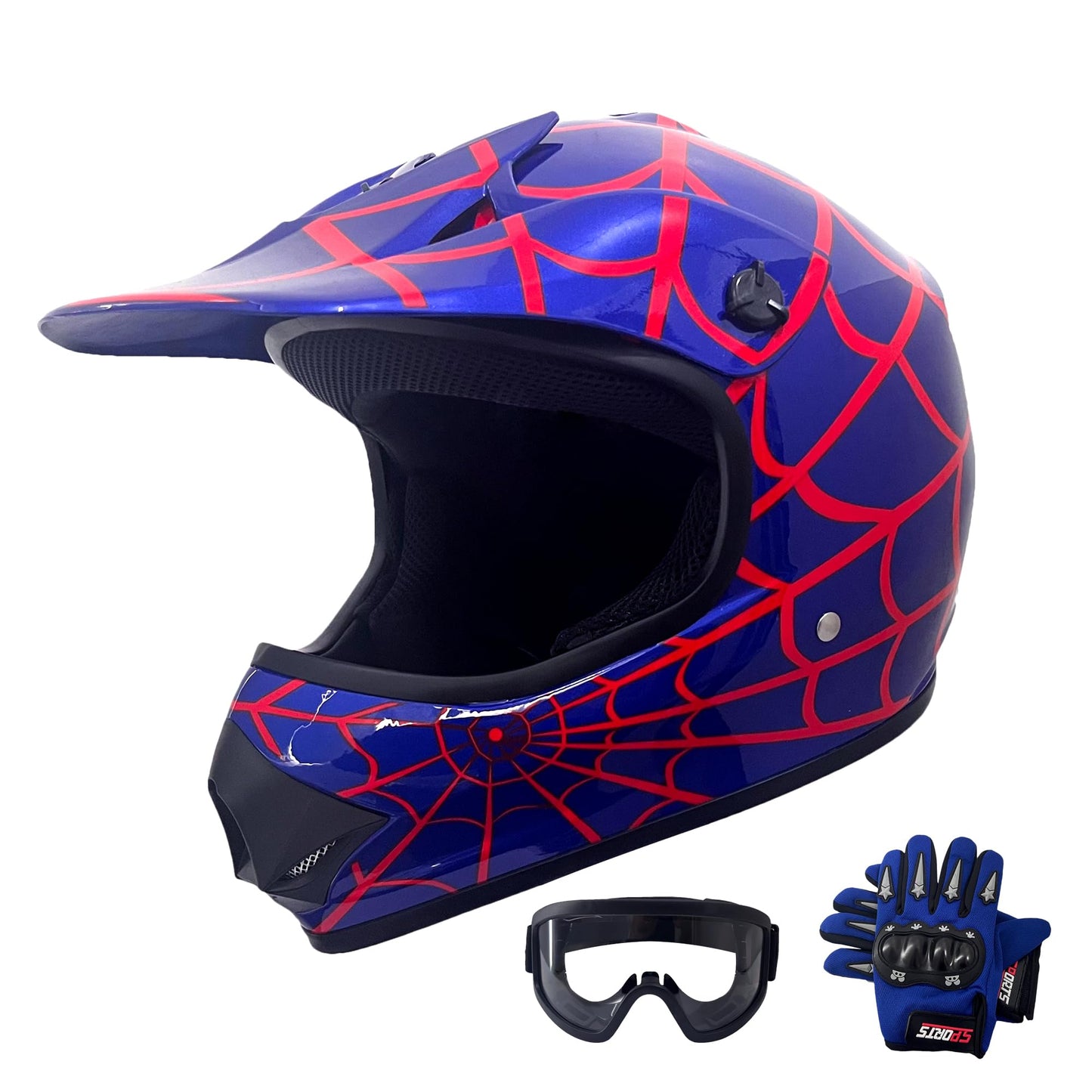 KRN Youth Kids Off-Road ATV Helmet DOT Approved - Motorcycle Motocross Dirt Bike KY-B12