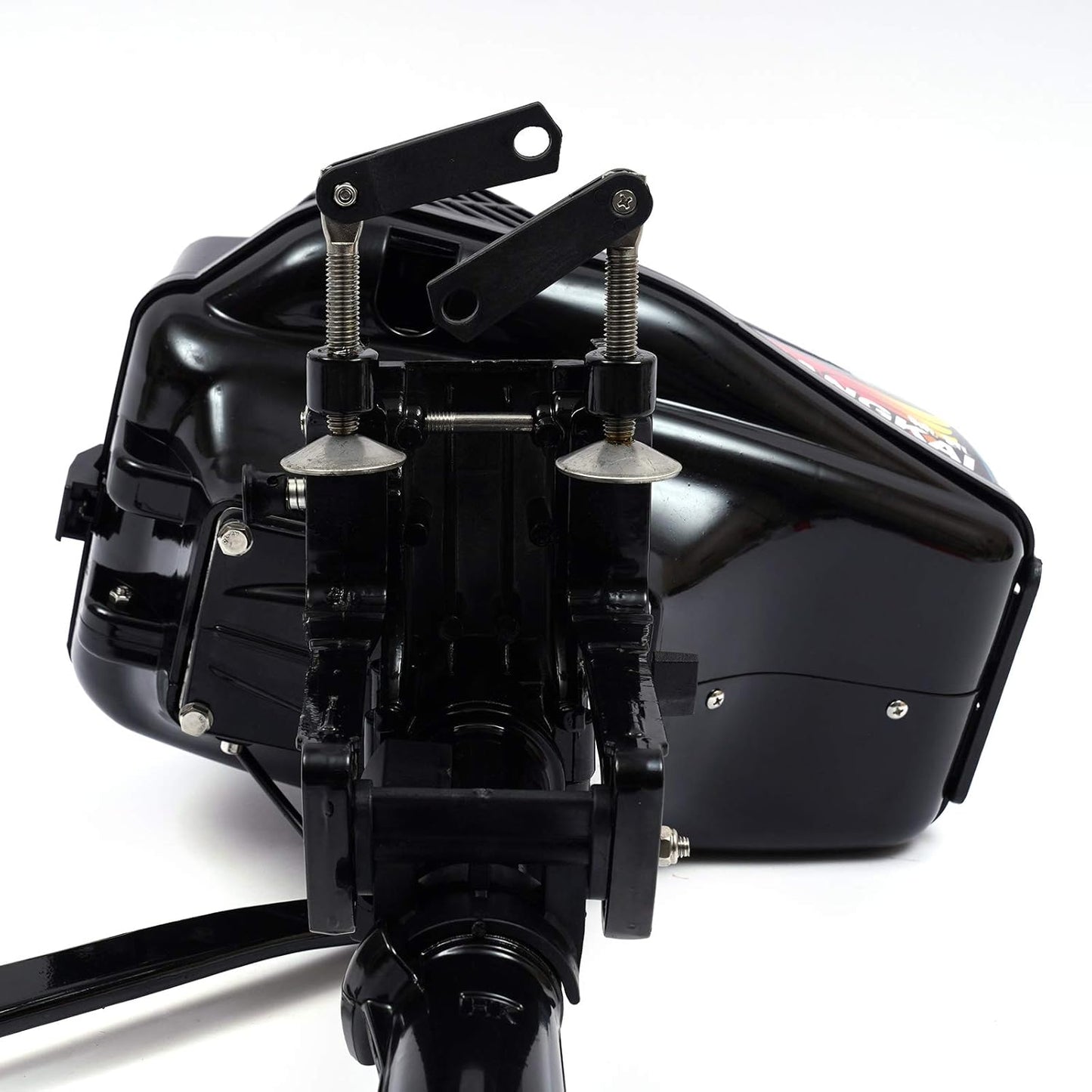 2 Stroke Gas Outboard Motor 3.6HP 55CC Short Shaft Fishing Boat Engine 360° Steering Tiller Control Saltwater Outboard Boat Motor with CDI Water Cooling System for Kayak, Canoe, Dinghy