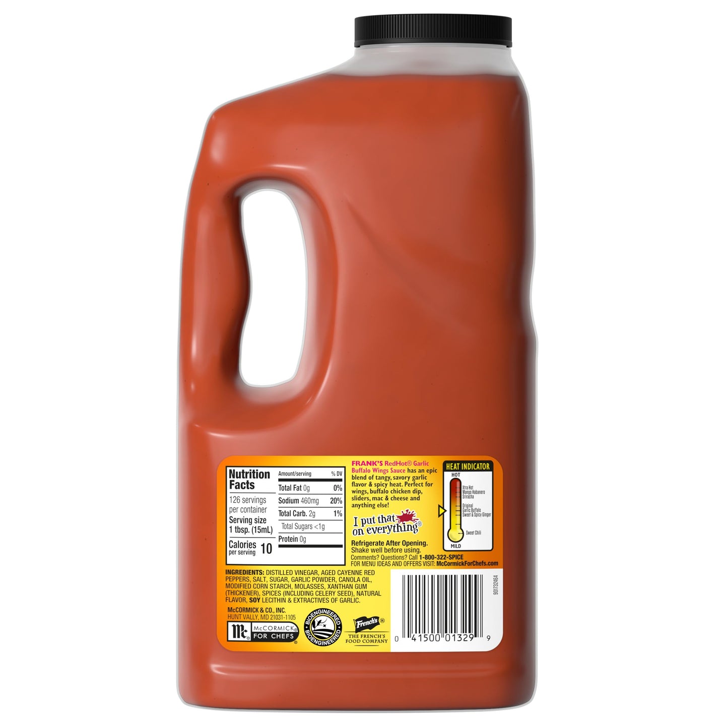 Frank's RedHot Garlic Buffalo Wings Sauce, 0.5 gal