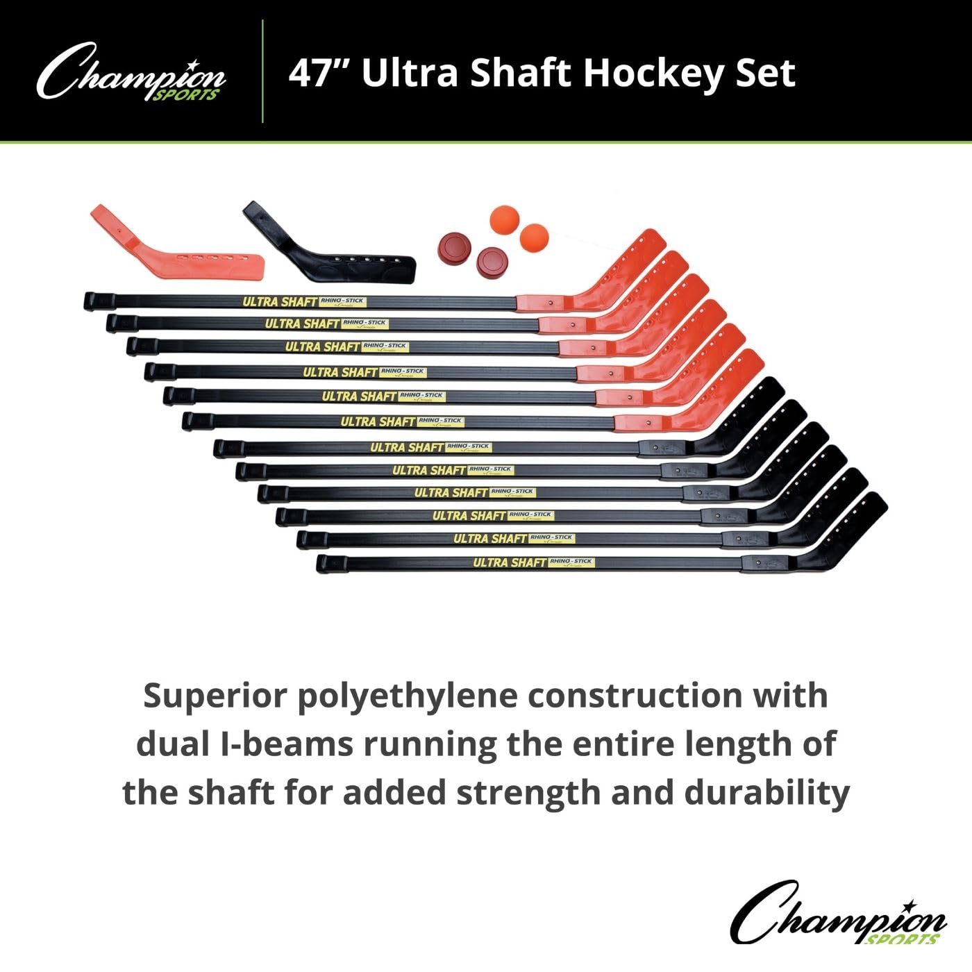 Champion Sports 47" Ultra Shaft Hockey Set