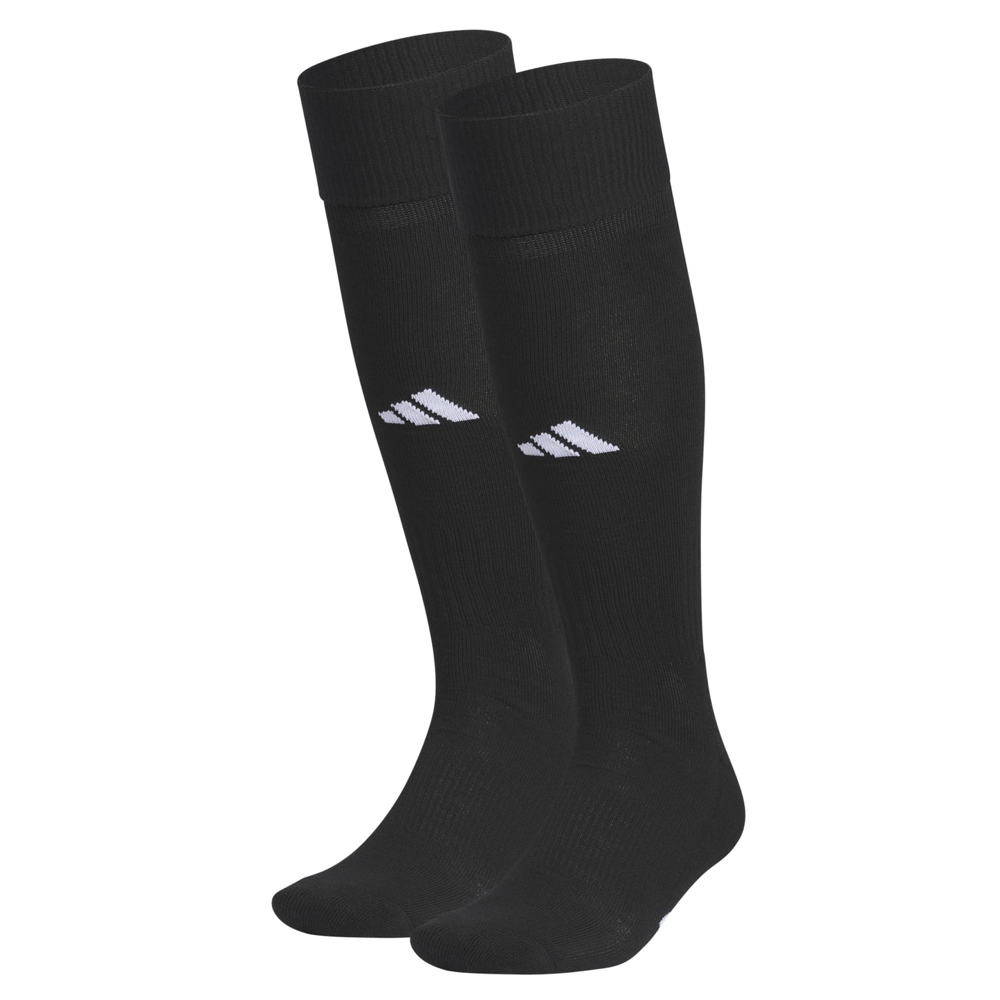 adidas Rivalry Soccer Men and Women, Workout Socks-Over The Calf, Black/White/2.0, L