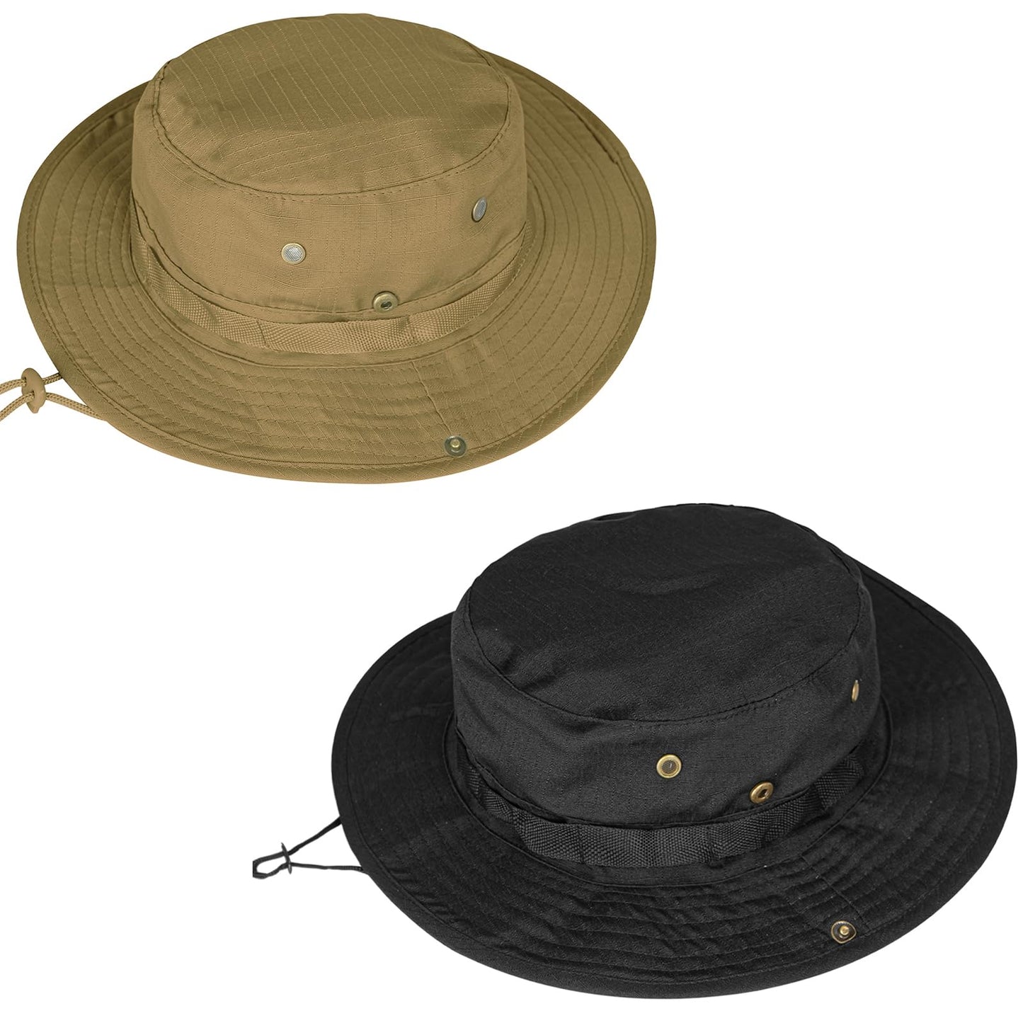 Sun Hats for Men Women Boonie Hat UPF 50+ Bucket Hat Wide Brim UV Protection Fishing Hiking Safari Outdoor Hats