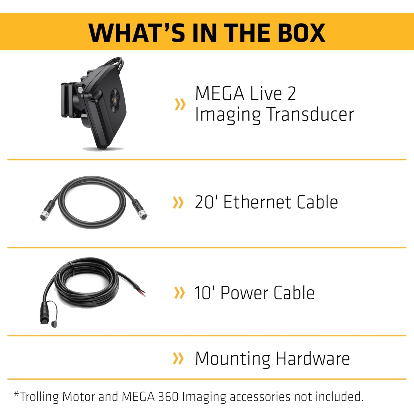 Humminbird MEGA Live 2 Forward-Facing Sonar Transducer for XPLORE, APEX, and SOLIX G3 Fish Finders