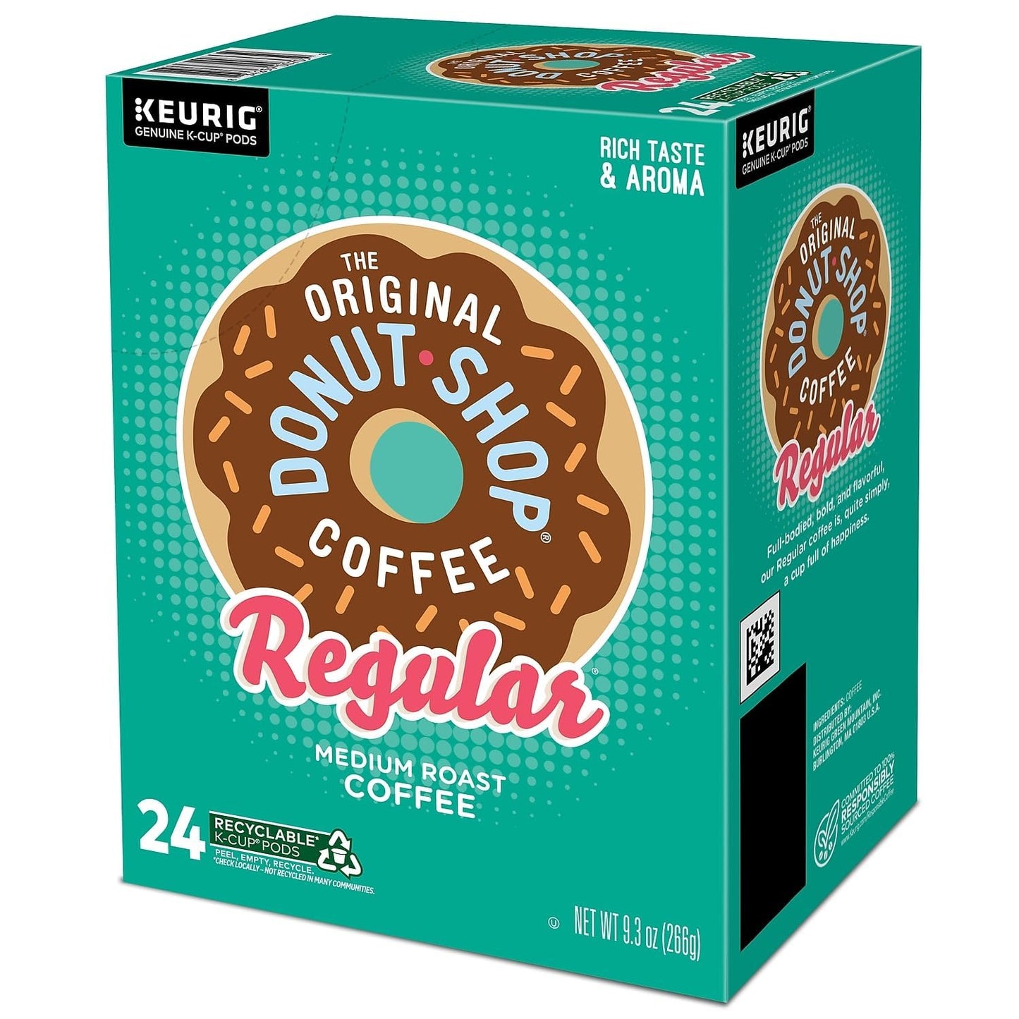 The Original Donut Shop Regular Keurig Single-Serve K-Cup Pods, Medium Roast Coffee, 96 Count