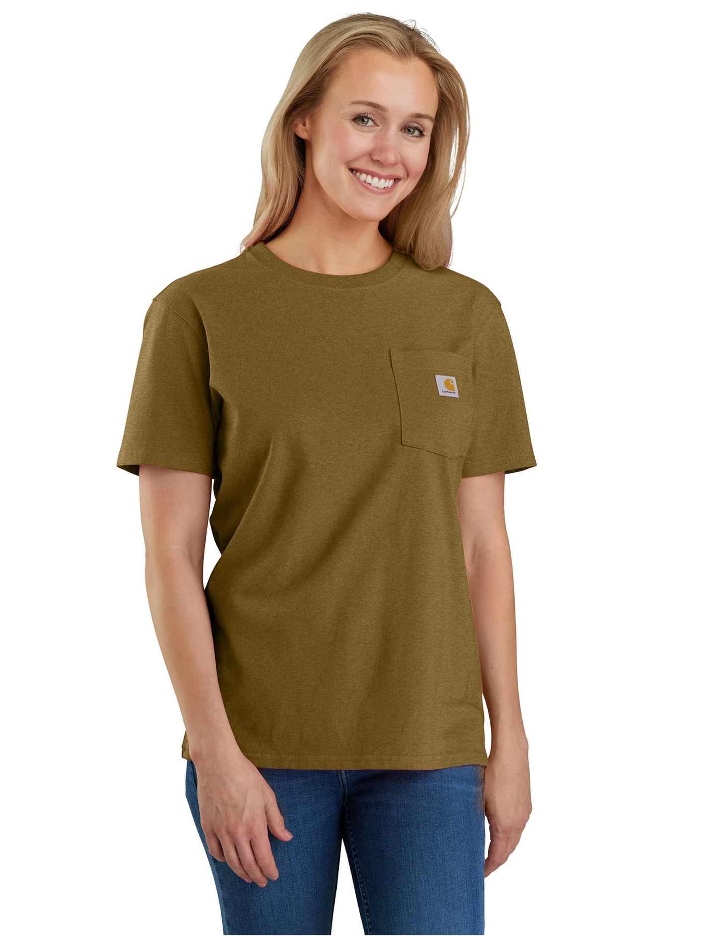 Carhartt Women's Loose Fit Heavyweight Short-Sleeve Pocket T-Shirt