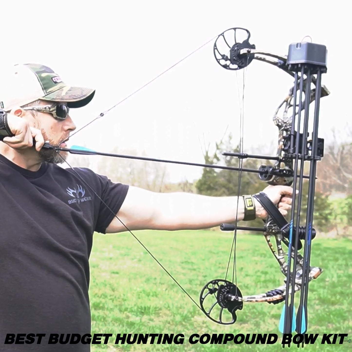 Sanlida Archery Dragon X8 RTH Compound Bow Package for Adults and Teens,18”-31” Draw Length,0-70 Lbs Draw Weight,up to IBO 310 fps,No Bow Press Needed,Limbs Made in USA,Limited Life-time Warranty