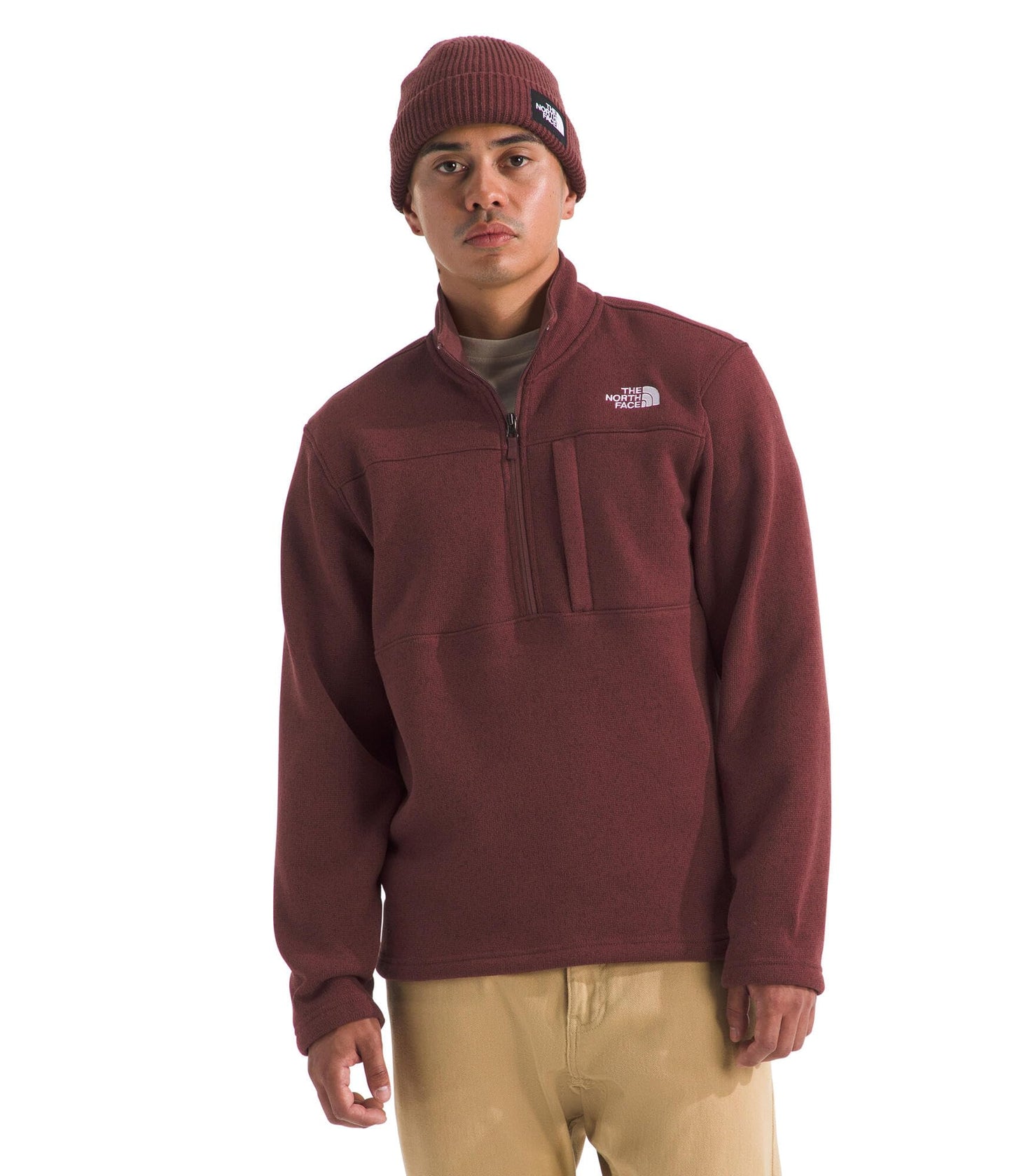 THE NORTH FACE Men's Gordon Lyons Quarter Zip Jacket | Cold Weather Top With Chest Pocket
