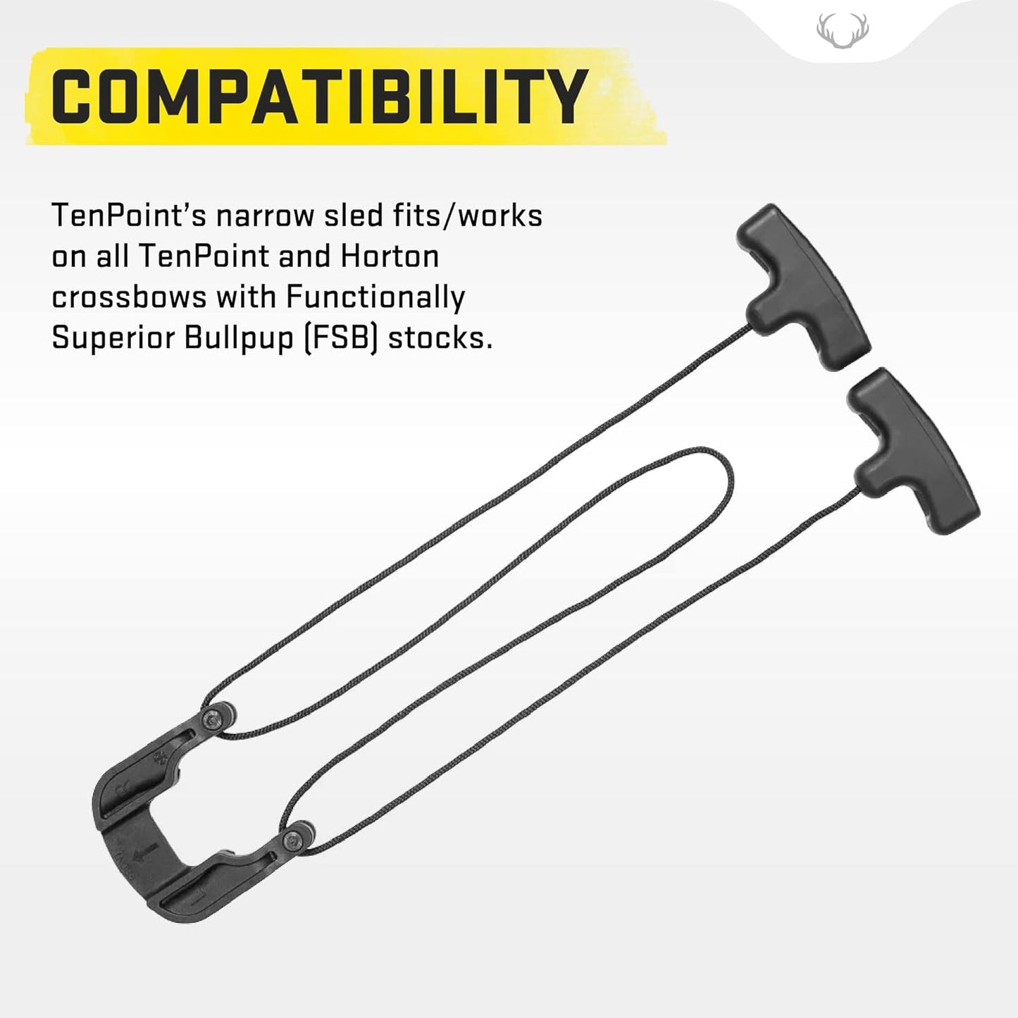 TenPoint Rope Sled - Reduces Crossbow Cocking Effort by 50% - Not Compatible with Nitro X