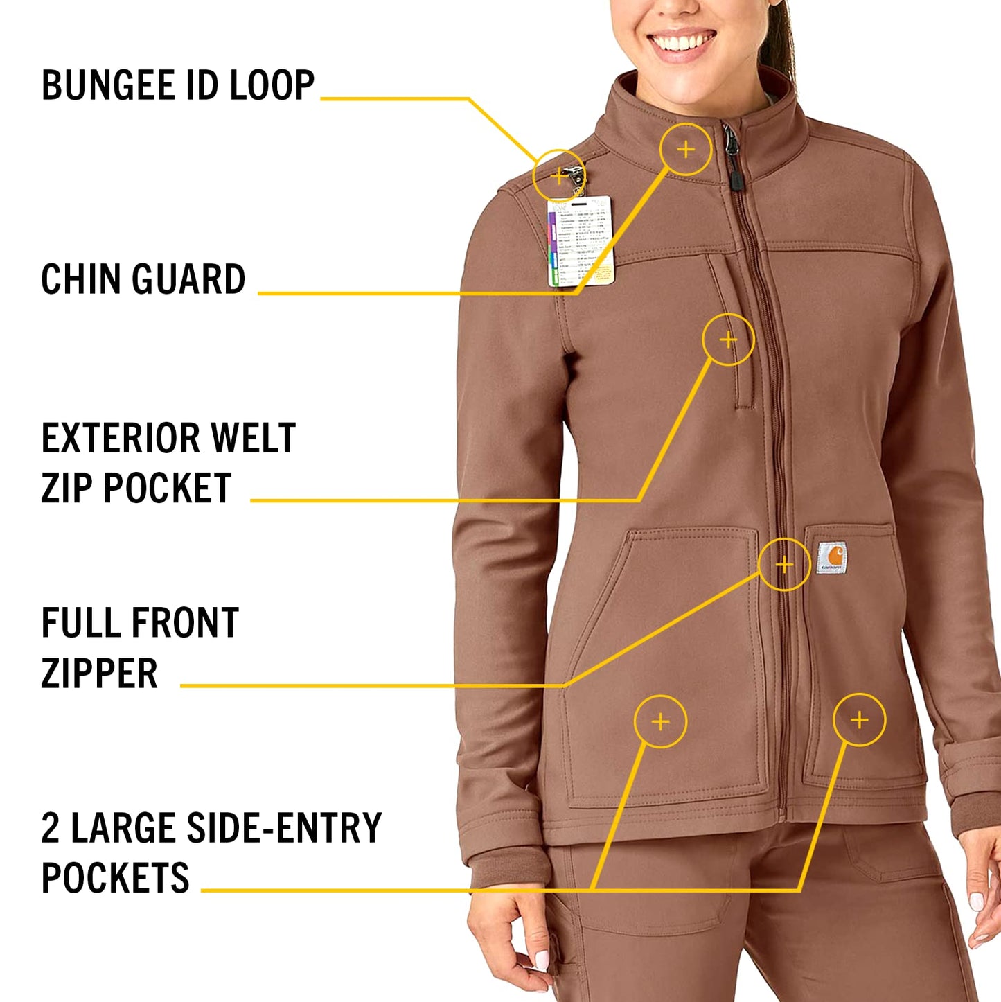 Carhartt Women's Fluid Resistant Fleece Jacket