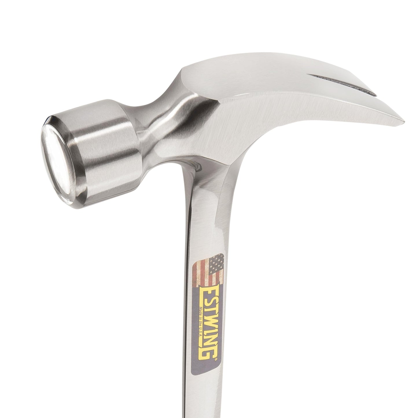 ESTWING Framing Hammer - 22 oz Long Handle Straight Rip Claw with Milled Face & Shock Reduction Grip - E3-22SM