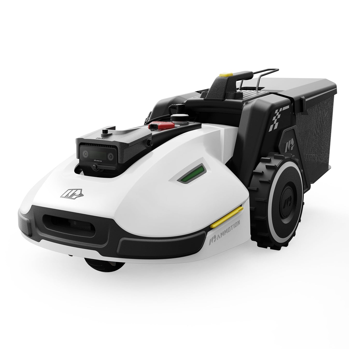 YUKA Mini 500H Robotic Lawn Mower Reception 0.12 Acre, Ultrasense AI Vision+ RTK Positioning, Auto Mapping, App Control, 50% Slope, Cutting Height 2''~3.5'', 15 Mowing Zones