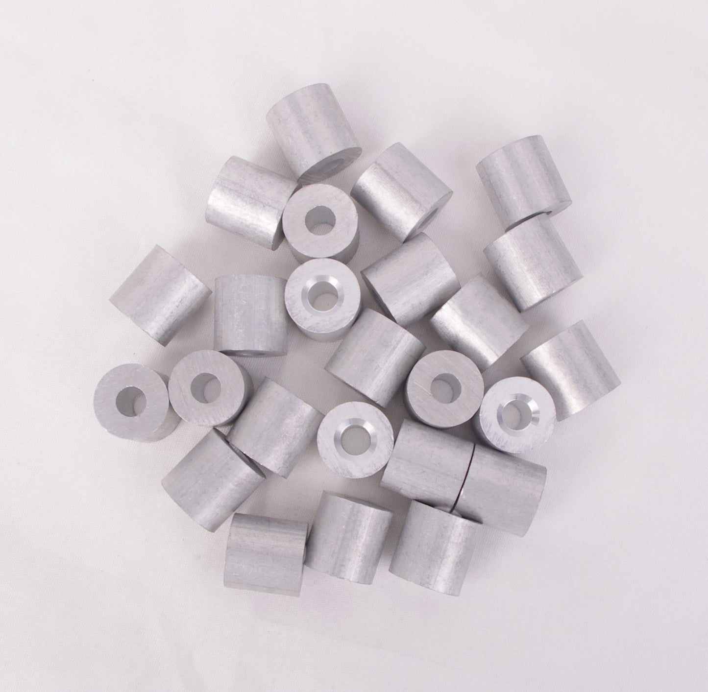 Wire Rope Stop Sleeve, for Wire Rope Dia. 1/16", Aluminum Alloy, PK 100