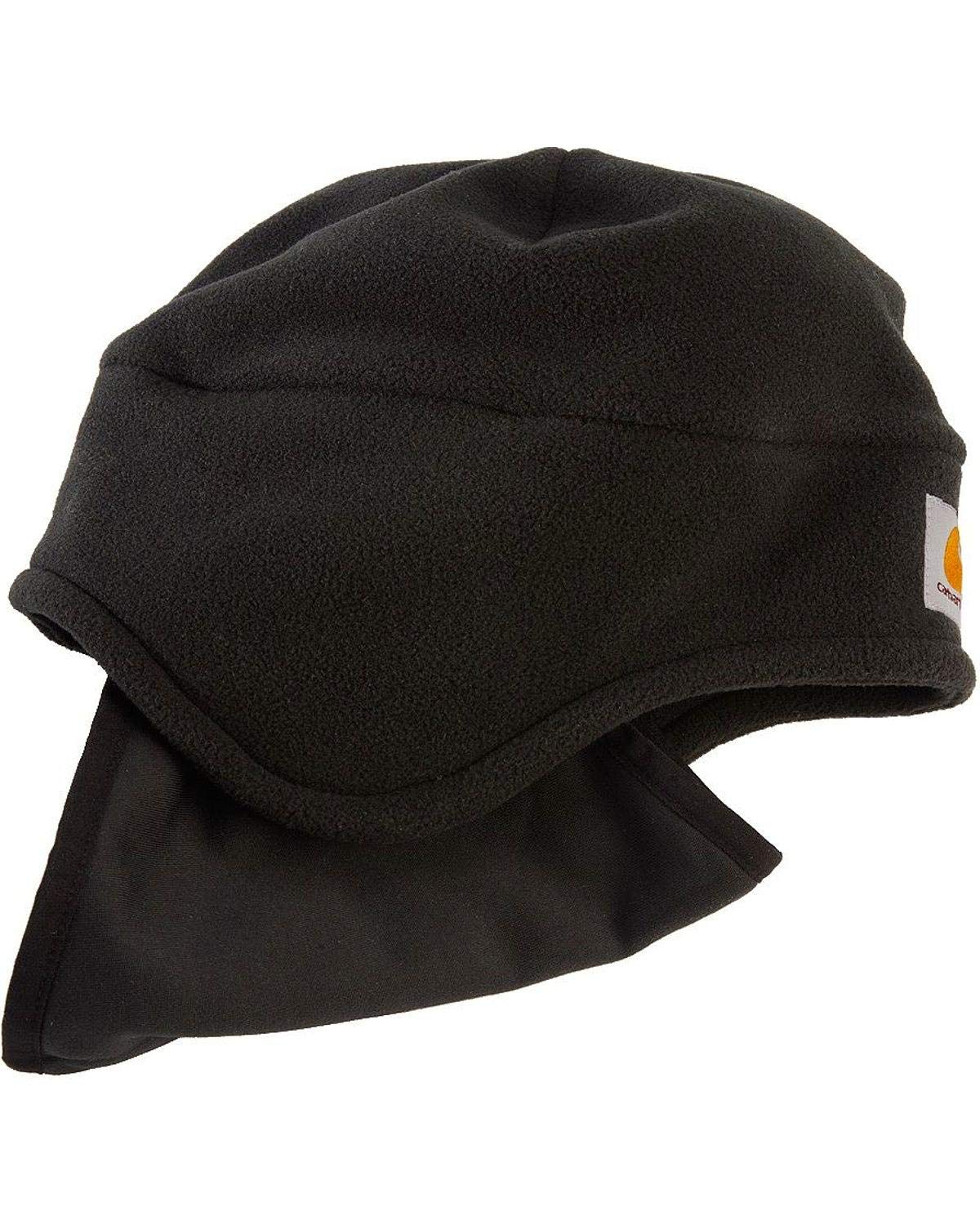 Carhartt Men's Fleece 2-in-1 Headwear,Black,One Size