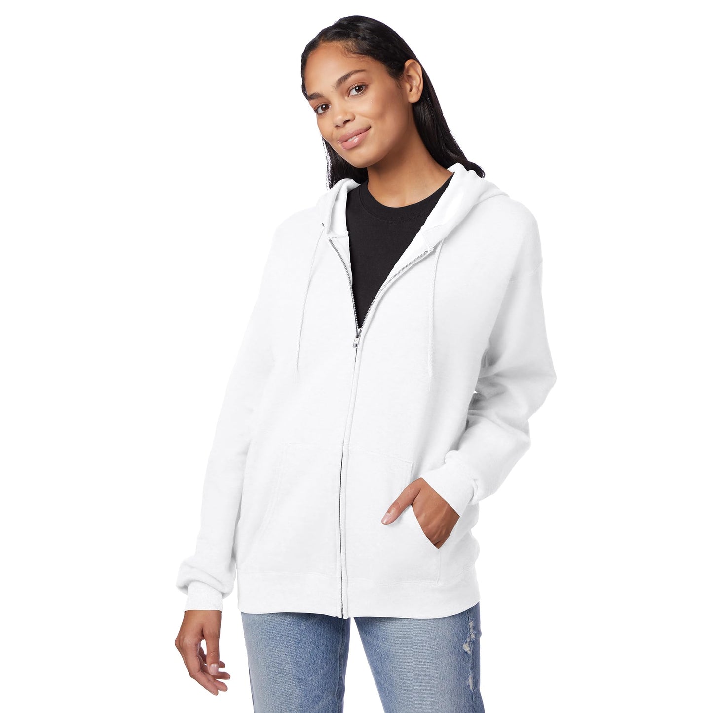 Hanes Men's EcoSmart Fleece Full-Zip Hoodie Sweatshirt