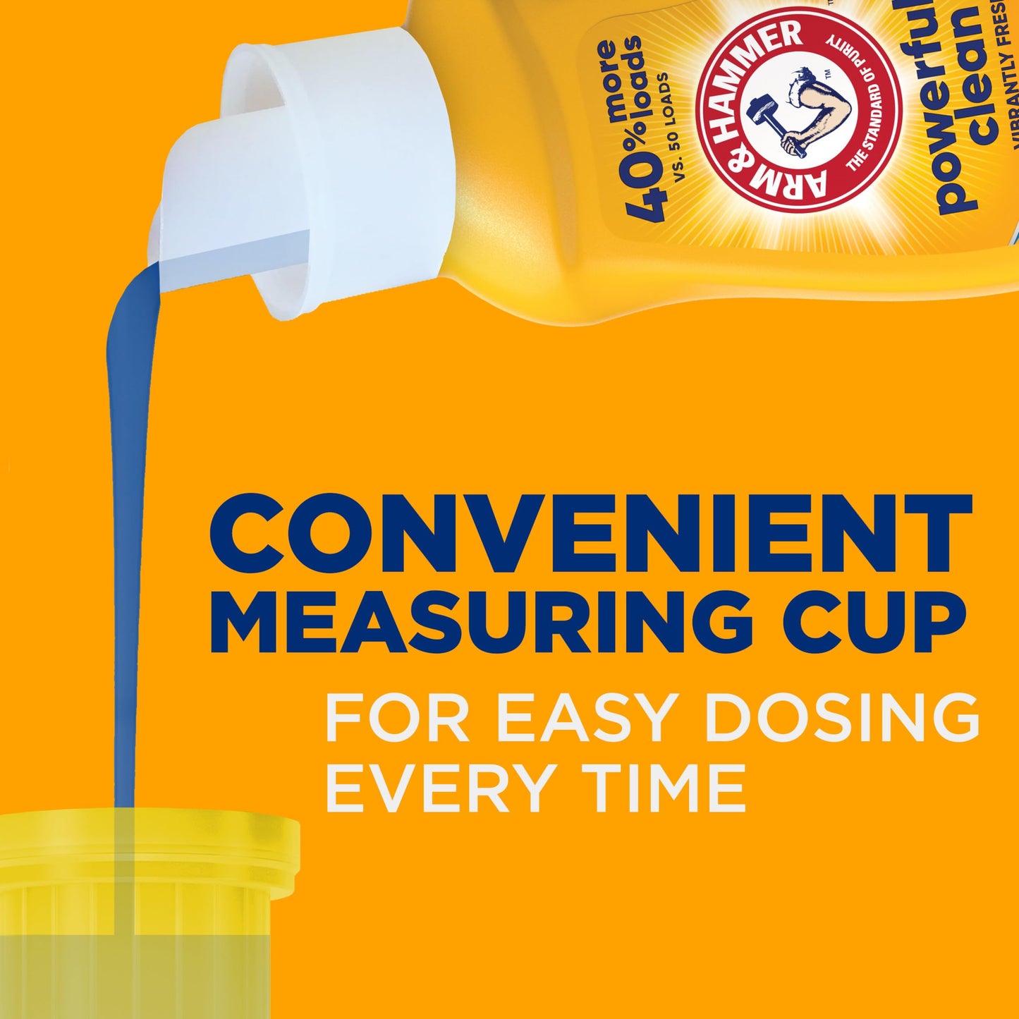 ARM & HAMMER Liquid Laundry Detergent, Clean Burst Fresh, 170 fl oz, 170 Loads