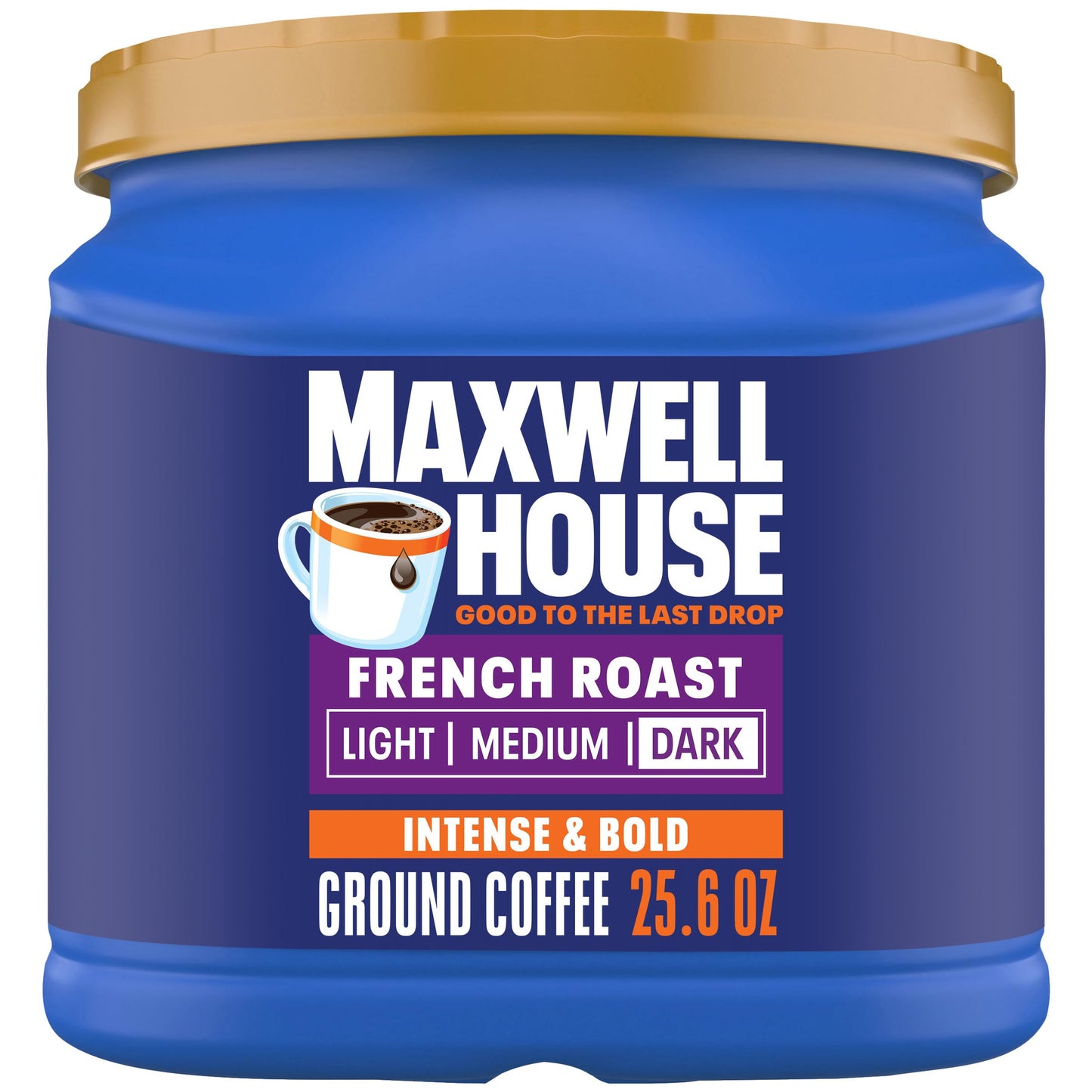 Maxwell House Breakfast Blend Mild Roast Ground Coffee, 38.8 oz Canister