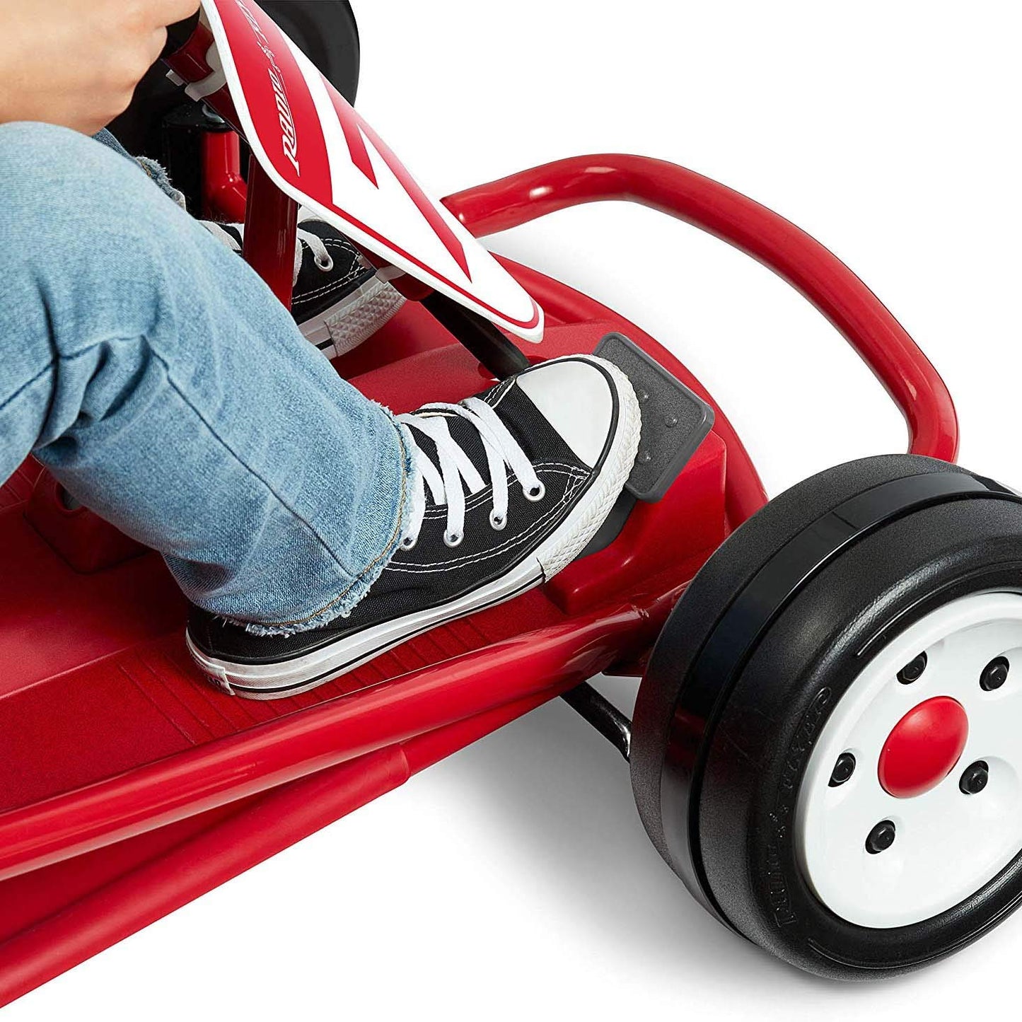 Radio Flyer Ultimate 24 Volt Electric Go-Kart for Kids Ages 3-8, 2-Seater, Red