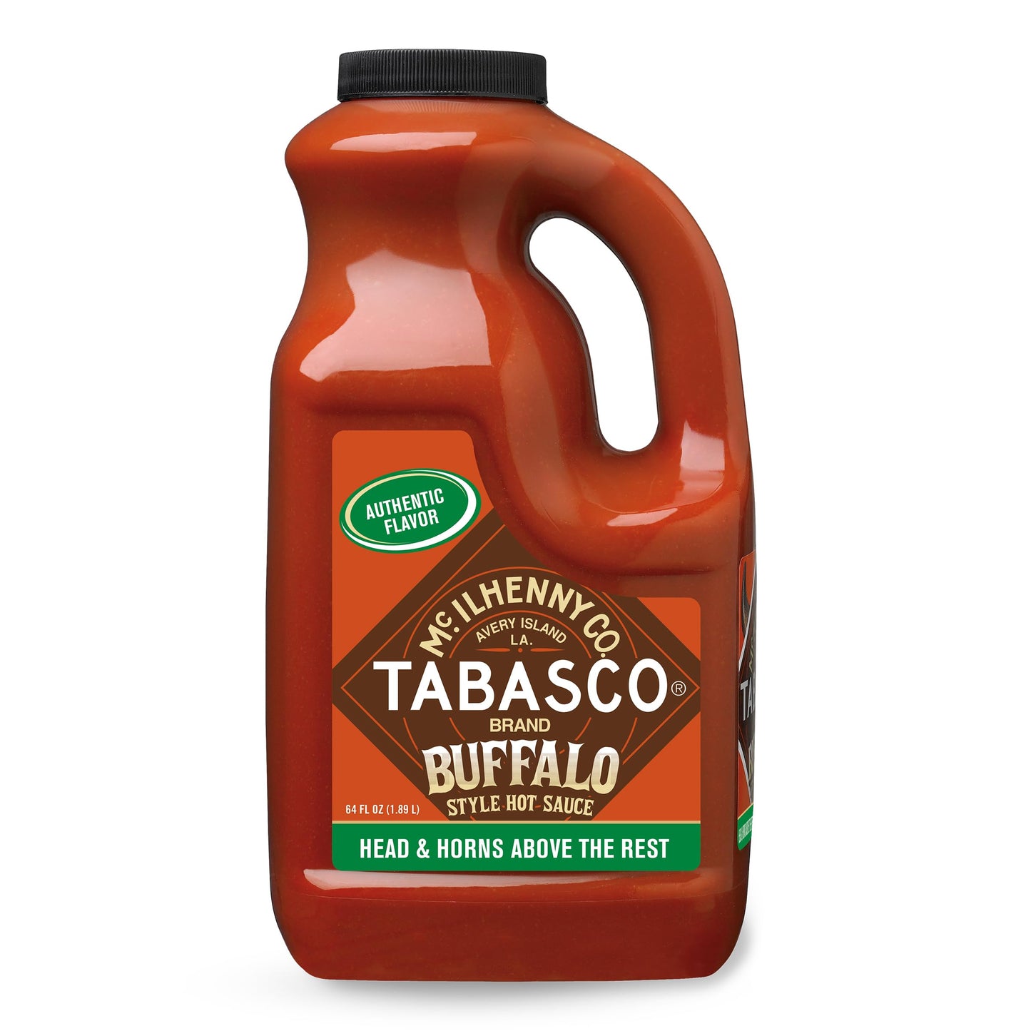 TABASCO Brand Original Red Pepper Hot Sauce, Medium Heat, Bulk Plastic Jug, Classic & Versatile, Three Simple Ingredients, For Large Recipes & Marinades, Great on Everything, 128 Fl Oz (Pack of 1)