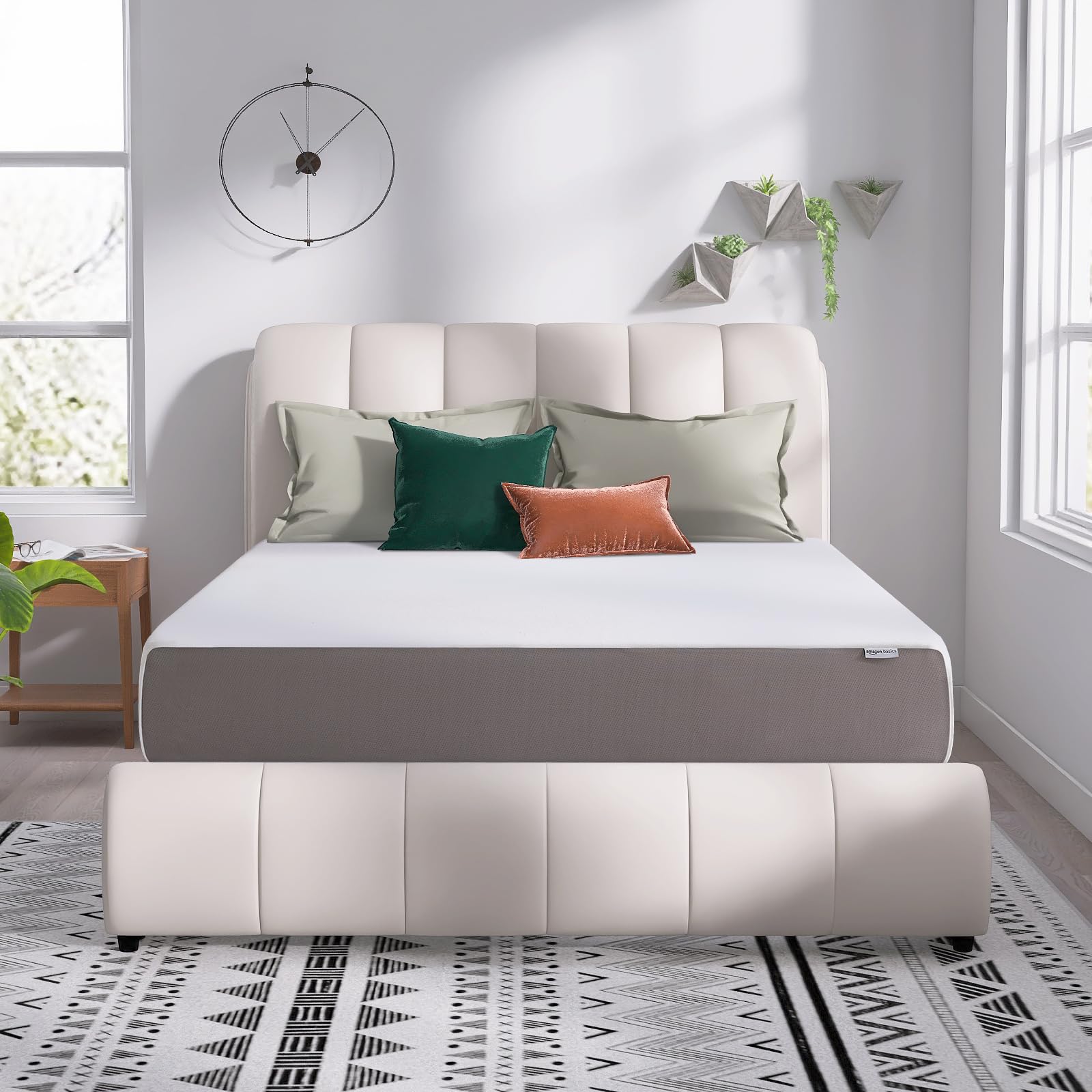 Amazon Basics Memory Foam Mattress, Soft Plush Feel, Breathable