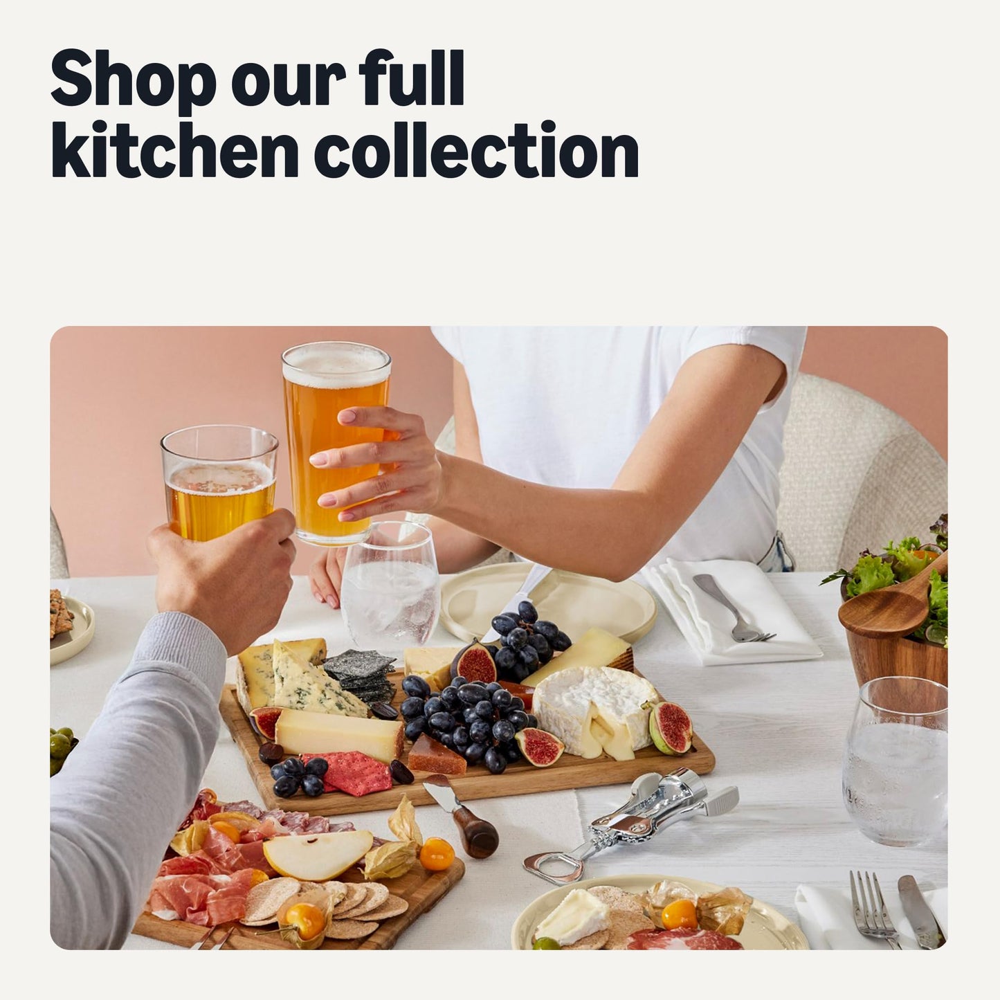 Amazon Basics Wooden Cooking Spoons, 6-Piece Set, Acacia Wood, Cookware-Safe