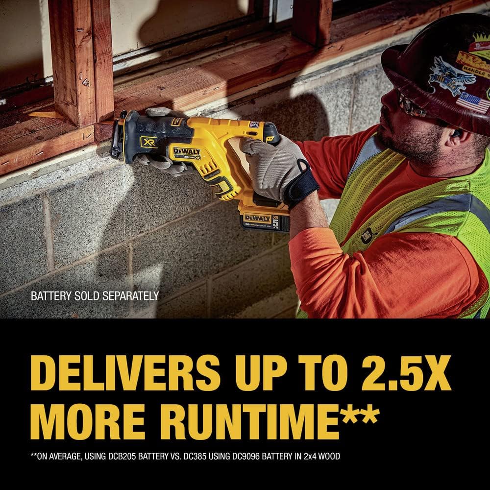DEWALT 20V MAX XR Reciprocating Saw, Compact, Bare Tool Only (DCS367B)