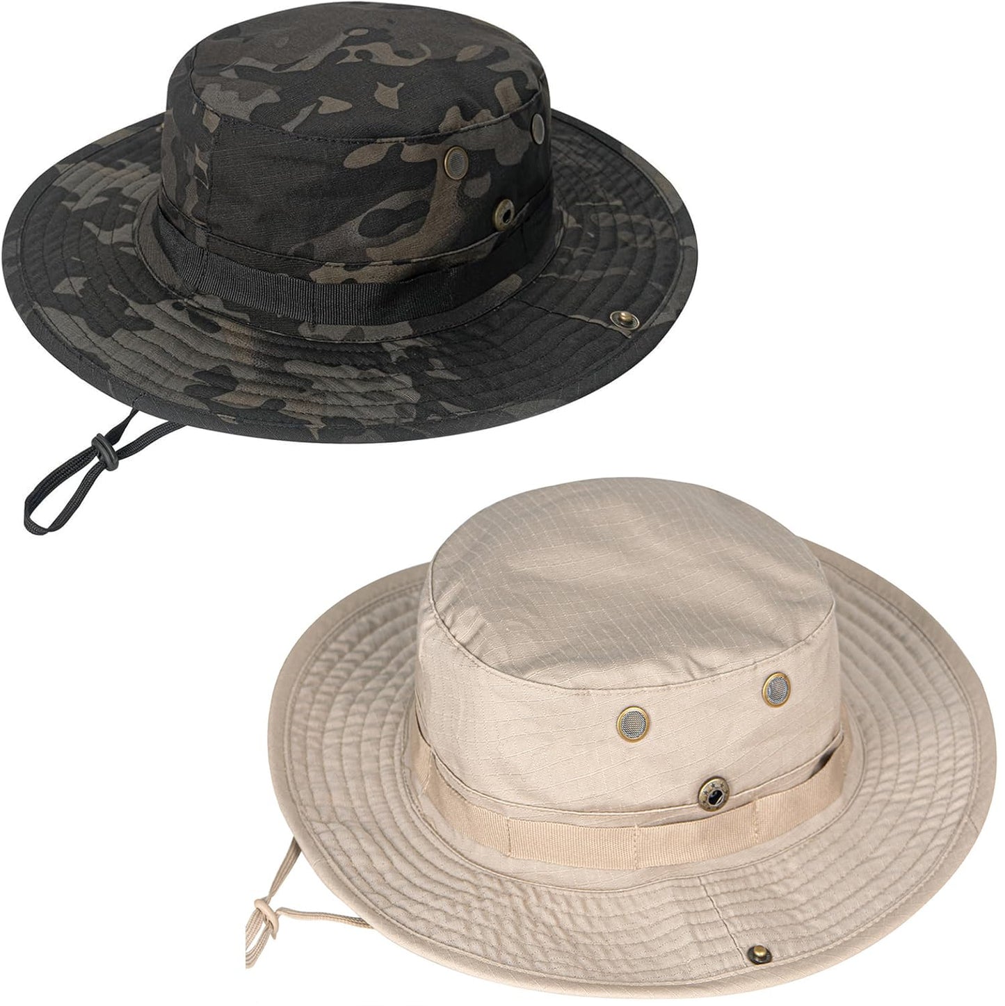 Sun Hats for Men Women Boonie Hat UPF 50+ Bucket Hat Wide Brim UV Protection Fishing Hiking Safari Outdoor Hats