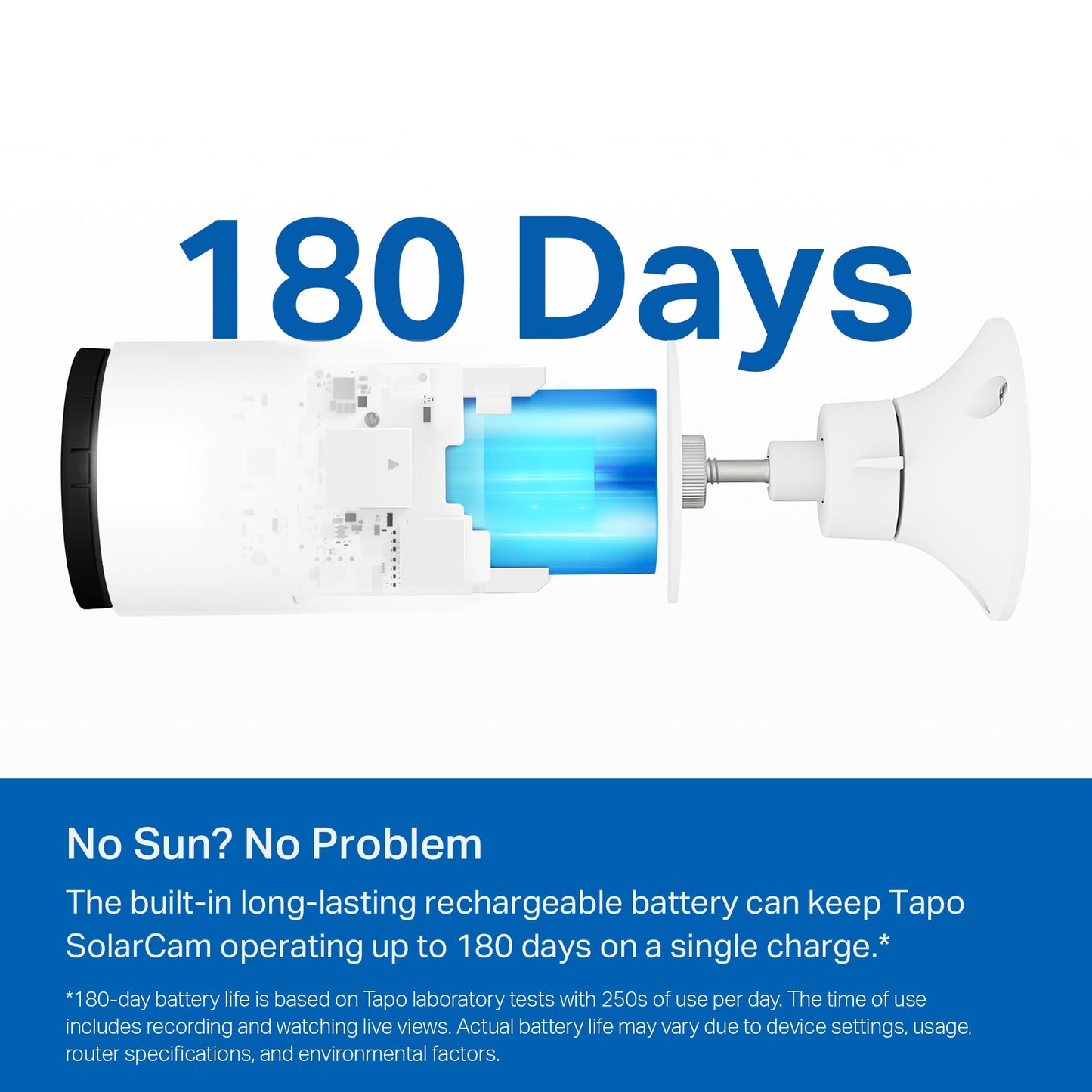 TP-Link 𝗧𝗮𝗽𝗼 SolarCam C402 Kit, Outdoor Battery Camera w/Solar Panel Base, Wireless, 1080P, Free Person/Vehicle Detection, SD/Cloud Storage, Color Night Vision, No Hub Needed, Works w/Alexa