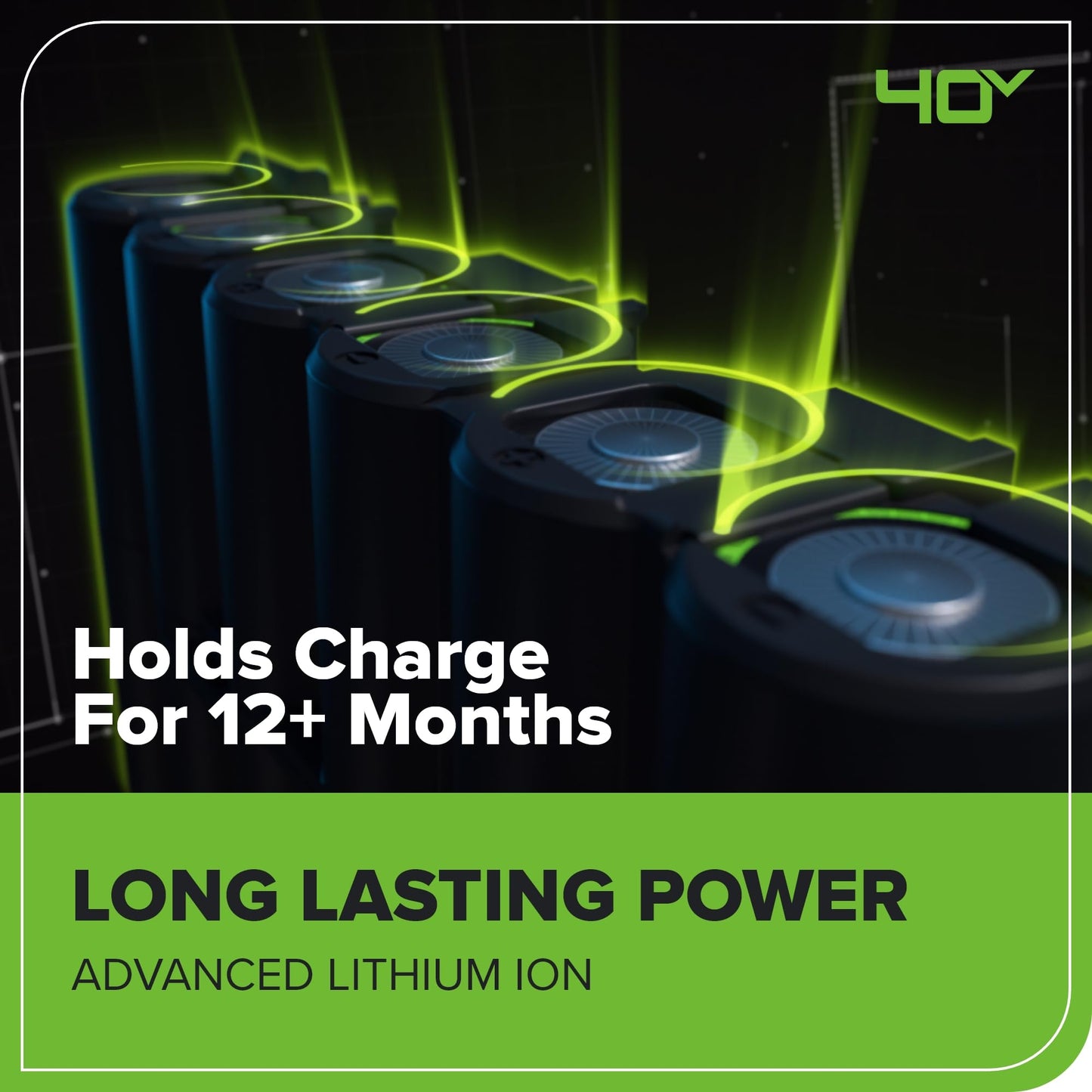 Greenworks 40V HP 18" BL Chainsaw Kit with 5.0Ah HP Battery and 5A Rapid Charger