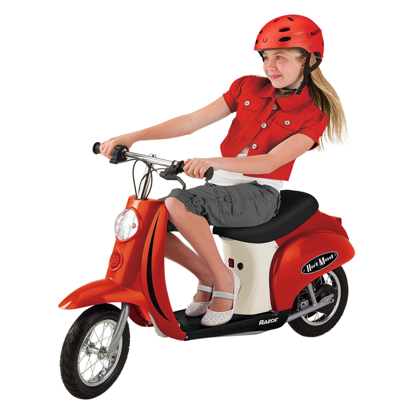Razor Pocket Mod Miniature Euro 24V Electric Kids Ride On Retro Scooter