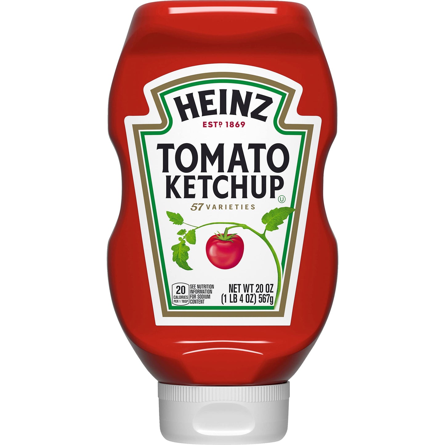 Heinz Ketchup Forever Full Inverted Bottle (20 oz, Pack of 12)