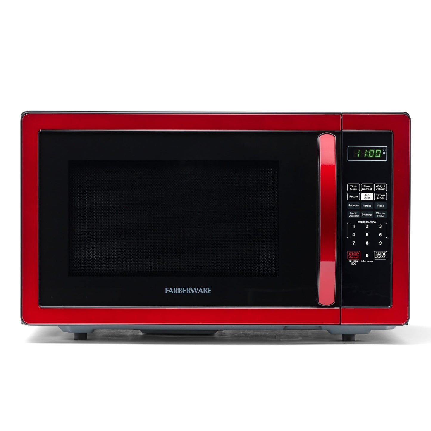 Farberware Countertop Microwave 700 Watts, 0.7 Cu. Ft. - Microwave Oven With LED Lighting and Child Lock - Perfect for Apartments and Dorms - Easy Clean Stainless Steel