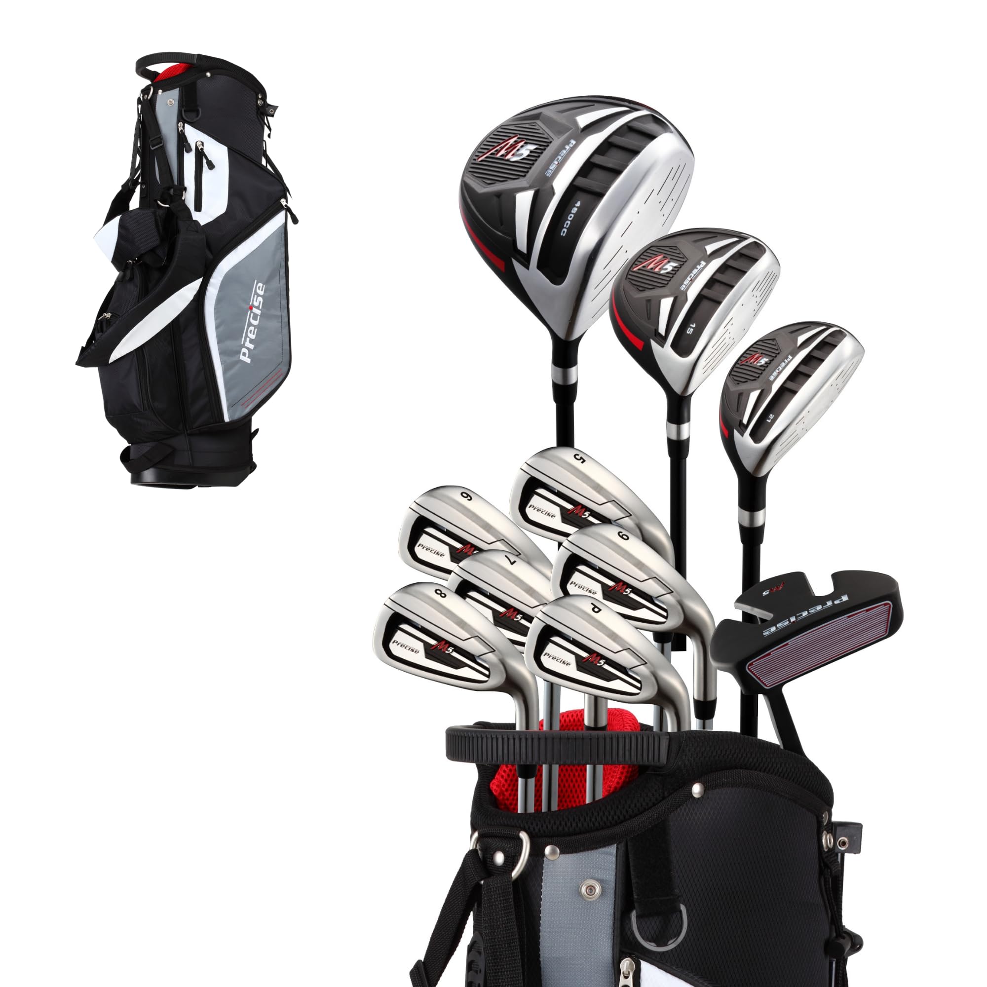 NO GOLF×Club houseウェアセット 黒・グレー Precise M5 Golf Clubs Set for Men | Lighweight Graphite & True
