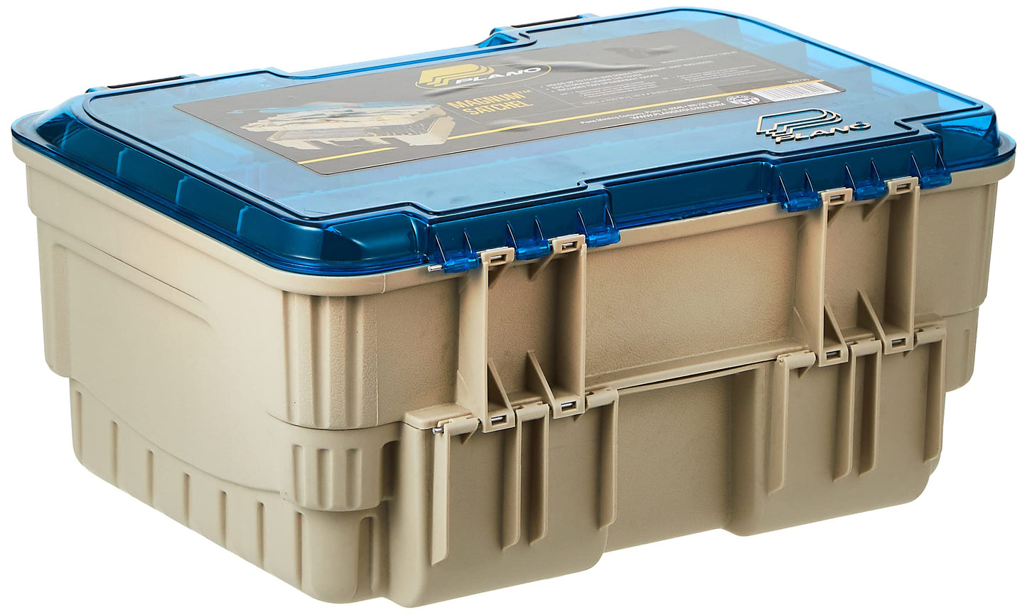 Plano 1349-00 Two Level Magnum 3449 Tackle Box, Sandstone/Blue, One Size