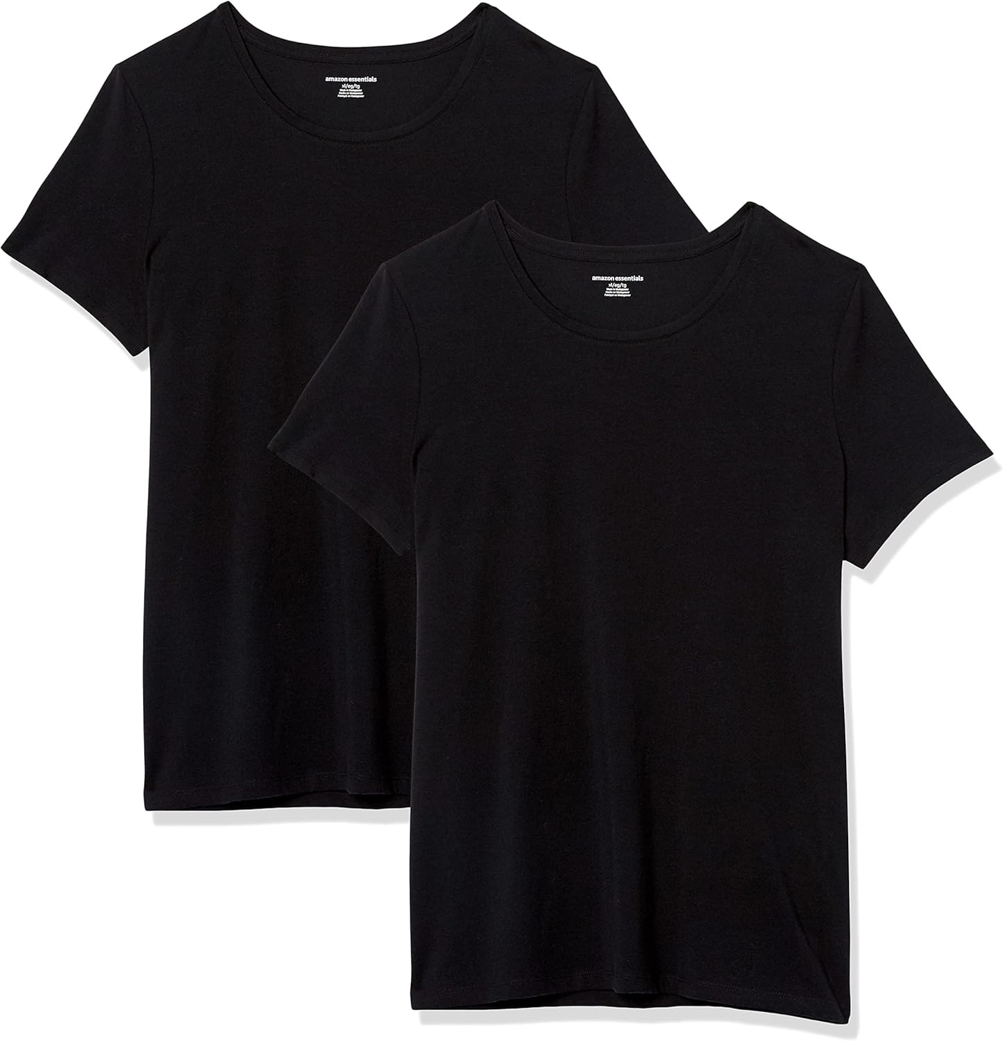 Amazon Essentials Women's Regular-Fit Short-Sleeve T-Shirt (Crewneck and V-Neck Options), Multipacks