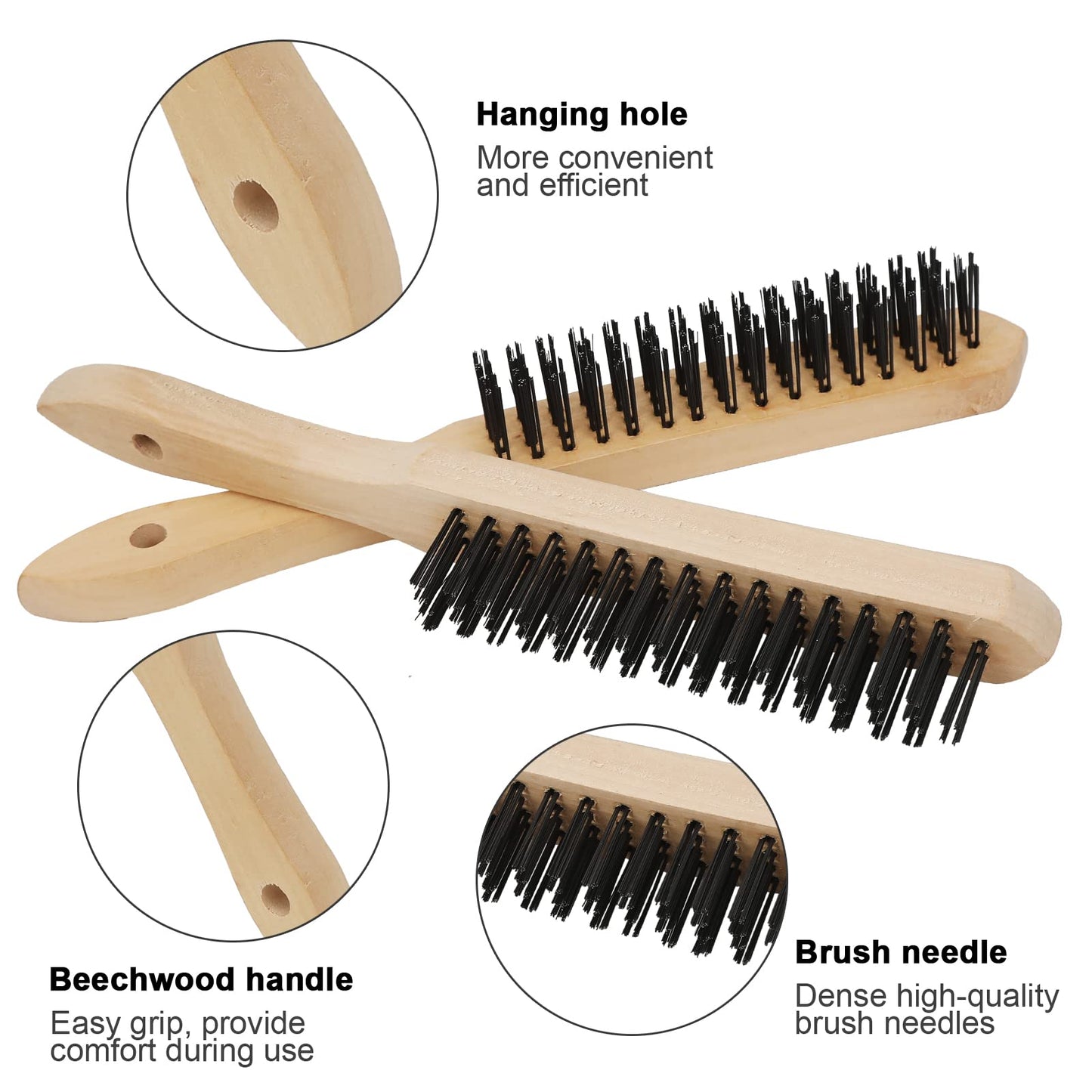 Welding Chipping Hammer with Coil Spring Handle,10.5",Cone and Vertical Chisel,10" Wire Brush