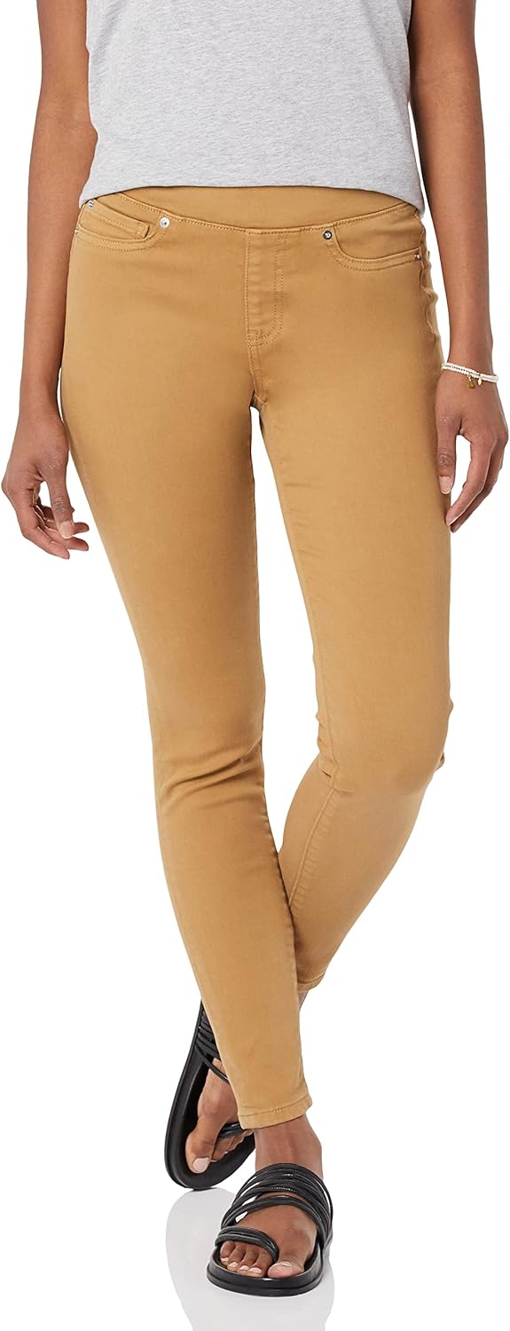 Amazon Essentials Women's Mid-Rise Stretch Pull-On Jegging
