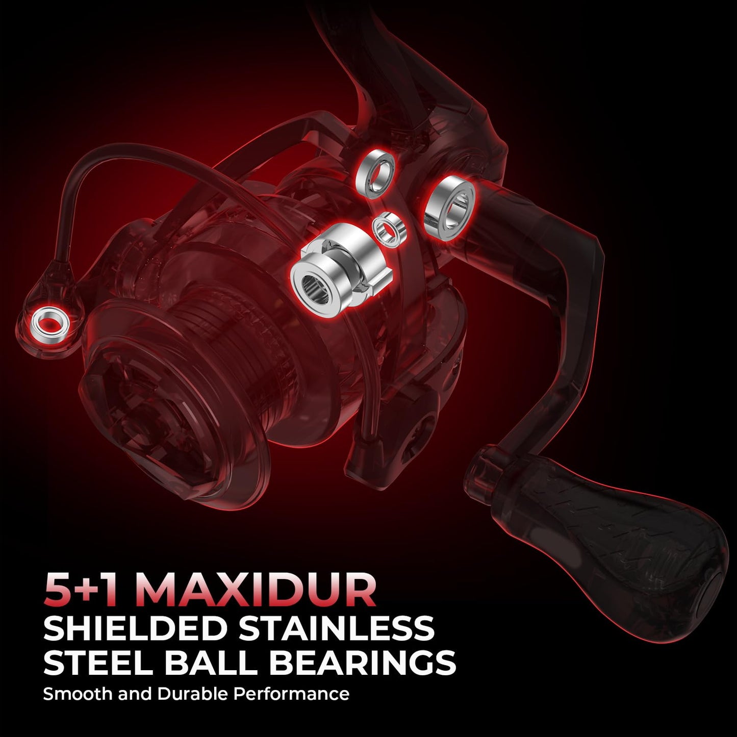 KastKing Royale Legend II Spinning Fishing Combos, 7'3'' M Twin Tips Rod, Size 3000