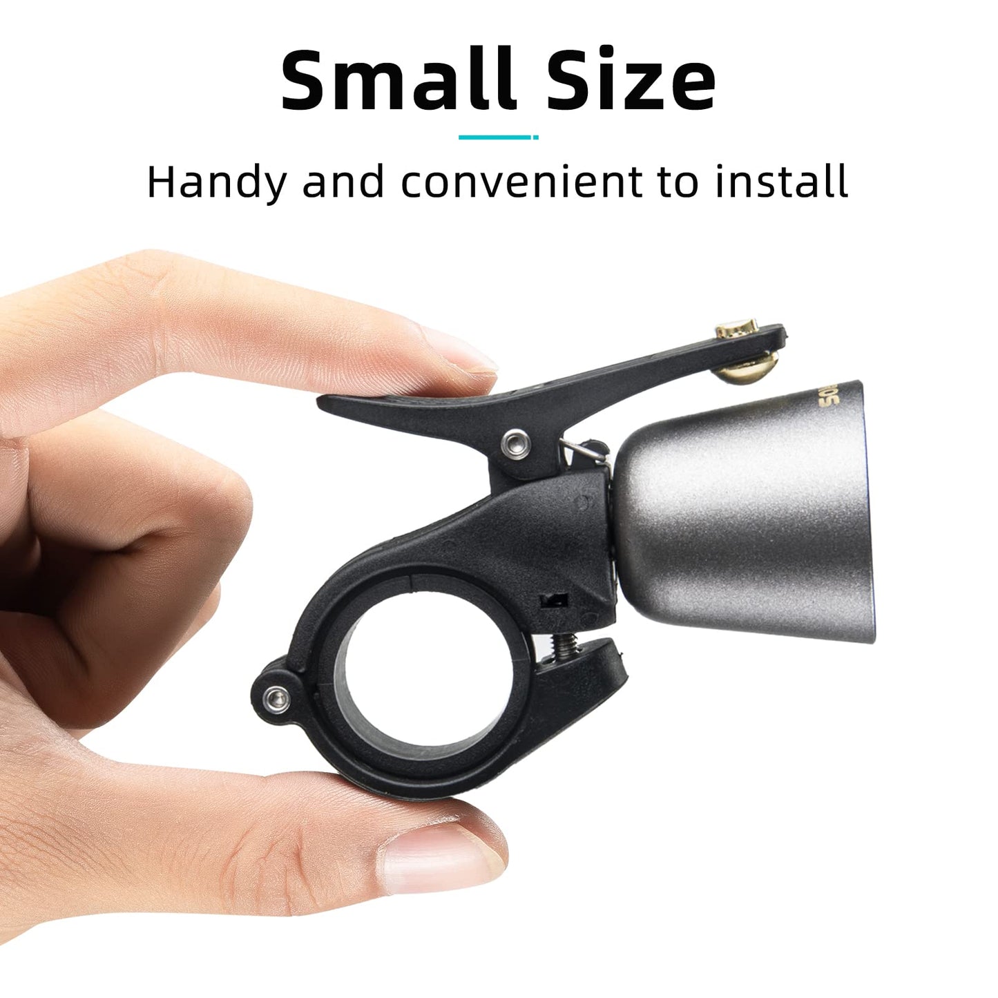 ROCKBROS Bike Bell Classic Bicycle Bell Mountain Bike Bells for Adults with Loud Sound and Fit for 0.87-1.25in/22.2-31.8mm Bicycle Handlebars