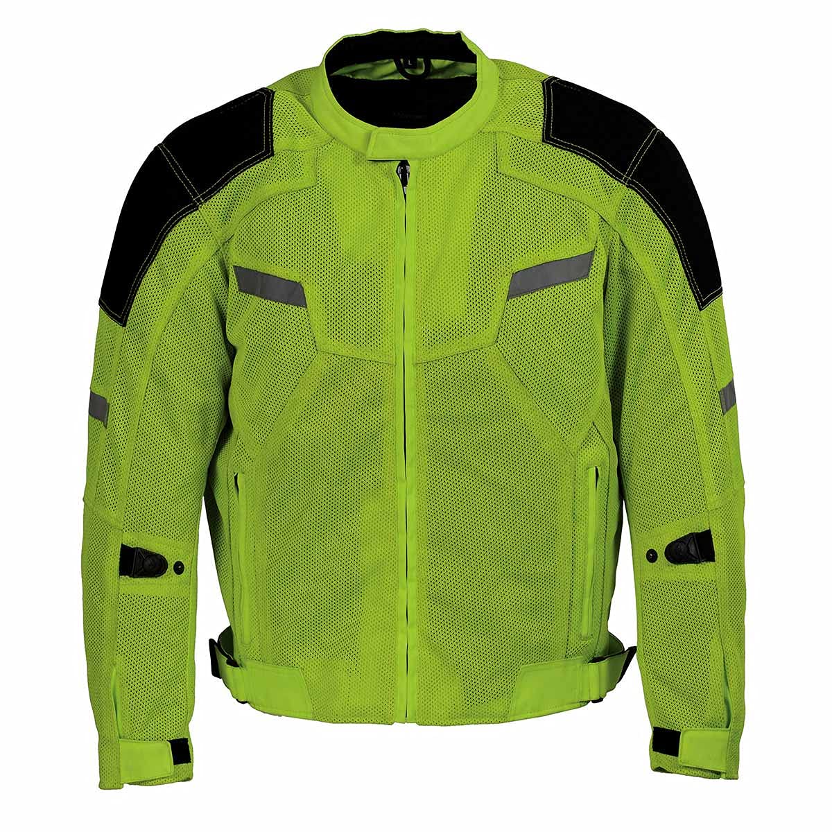 Milwaukee Leather MPM1792 Men's Black CE Armored Textile Motorcycle Jacket- All Season Biker Jacket