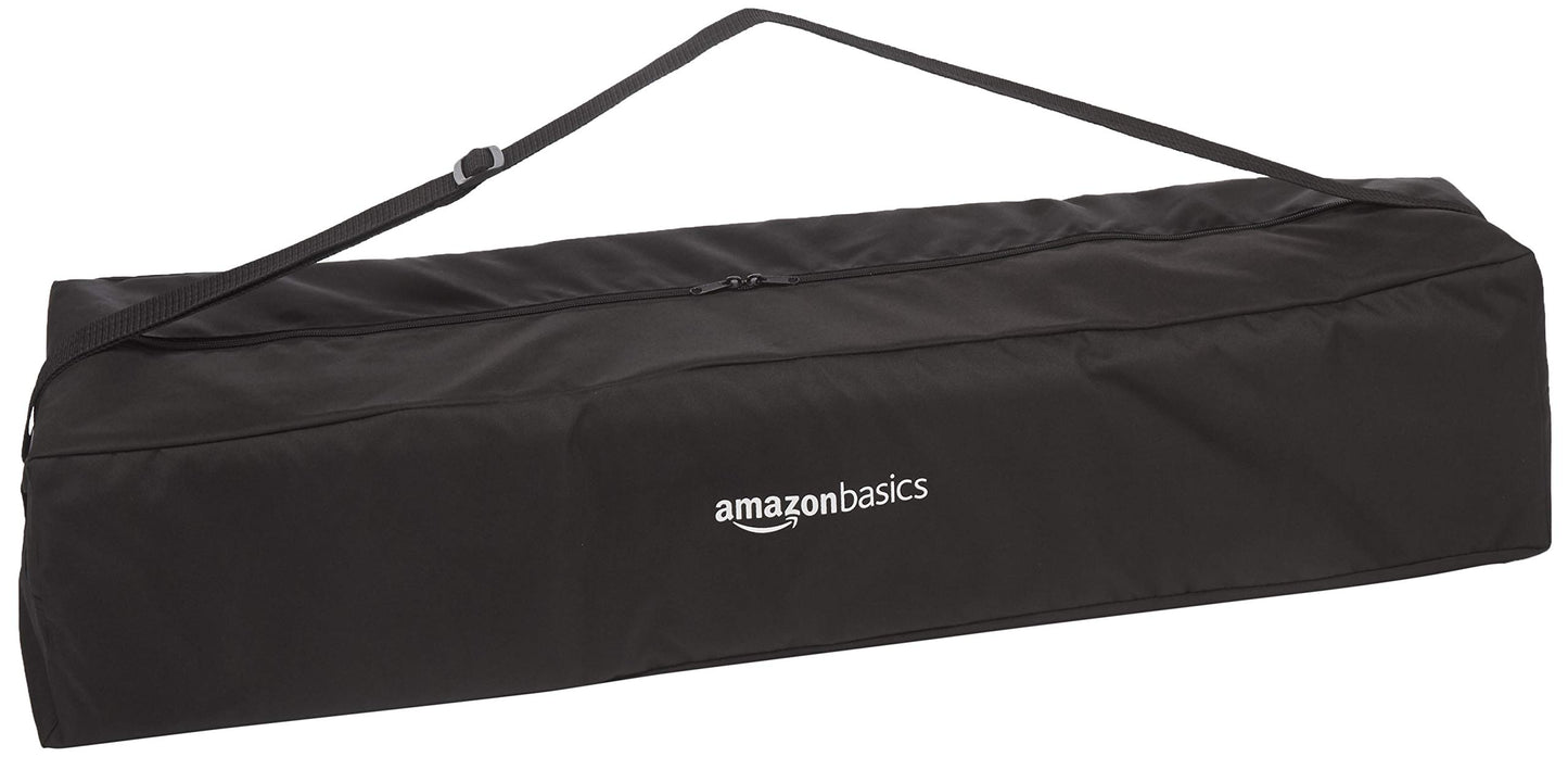 Amazon Basics Six Player Croquet Set with Wooden Mallets and Carry Case, Portable Party Game, Black