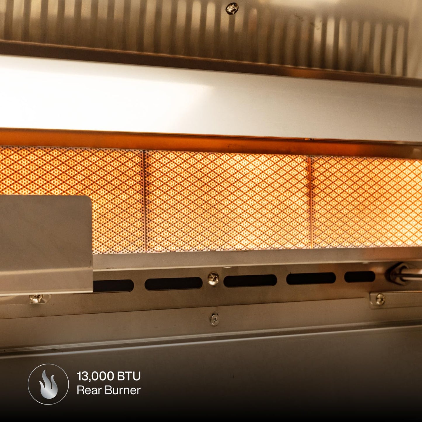 Spire Premium 5 Burner Built In Gas Grill Island Head, Stainless Steel 30 Inch Propane Grill with Rear Burner, 63,000 BTUs, 750 SQ In Racks, Dual Fuel Compatibility - 740-0788P
