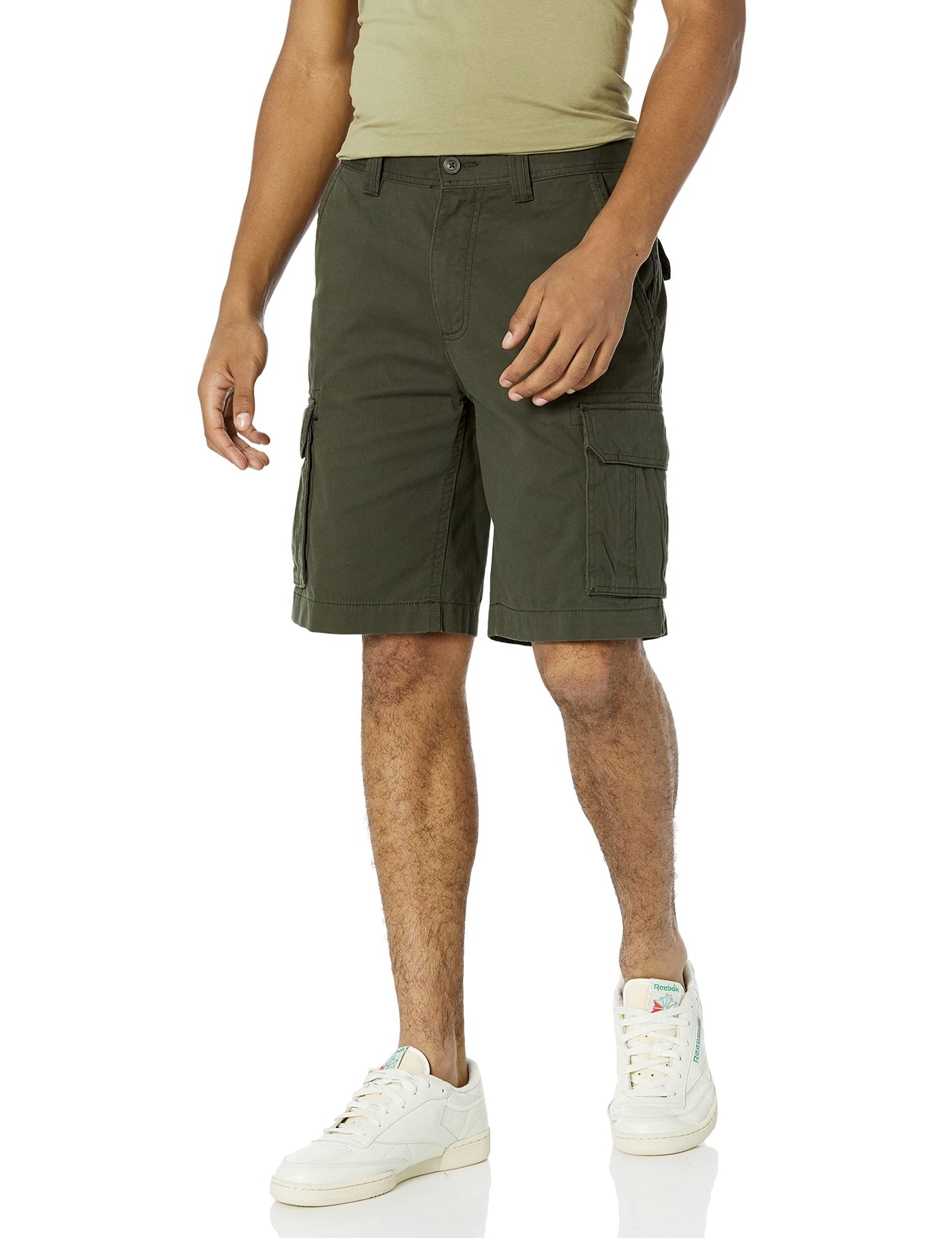 Amazon Essentials Men's 10" Classic-Fit Cargo Shorts, Soft Cotton Twill (Available in Big & Tall)