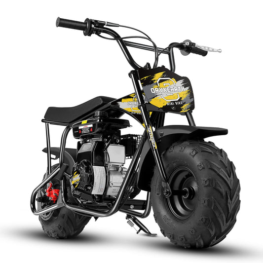 Oryxearth Mini Dirt Bike for Kids, Gas Powered Off Road Pit with Automatic Transmission and Pull Start Kids