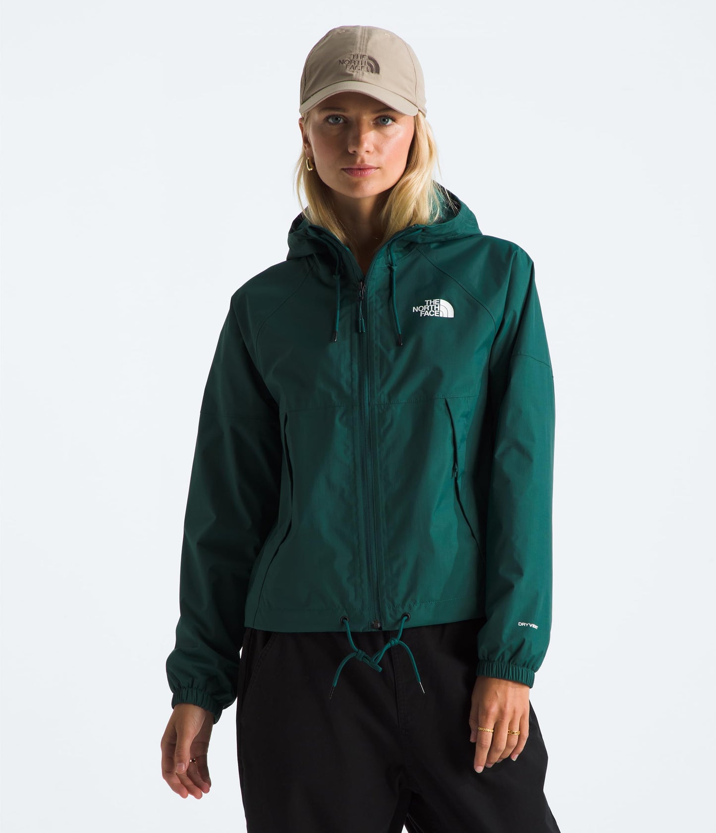 THE NORTH FACE Women's Antora Rain Hoodie (Standard & Plus Size) | Wind & Waterproof With Adjustable Hood & Drawcord Hem