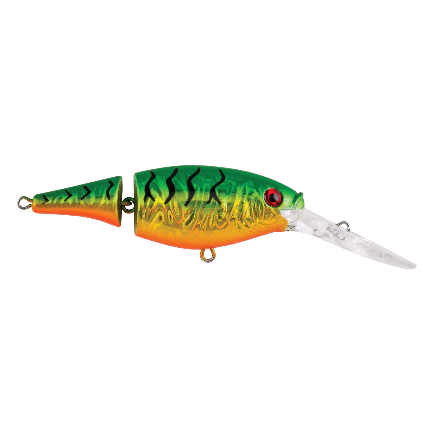 Berkley Flicker Shad Jointed Crankbait, 2 Pack, Red Tiger, 1/3 oz, 2 3/4in, 7'-9' Dive Depth