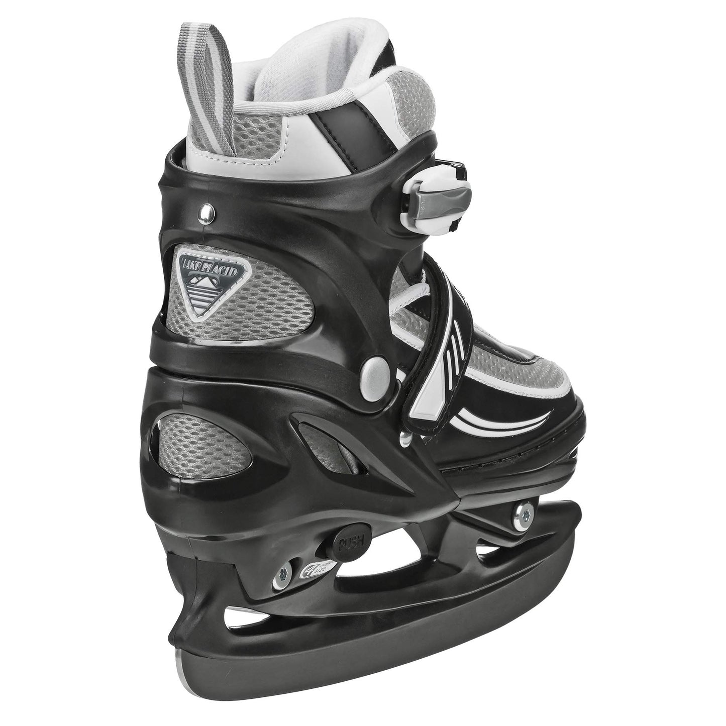 Summit Boy's Adjustable Ice Skate Black/White Medium (1-4)