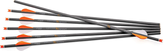 CenterPoint Archery CP400 Select 400-Grain 20-Inch Carbon Arrows AXCCA20TPK, Pack of 6