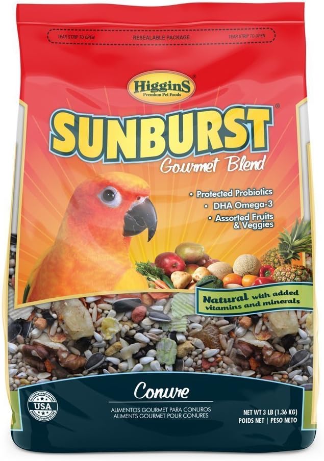Higgins Sunburst Gourmet Food Mix for Conures