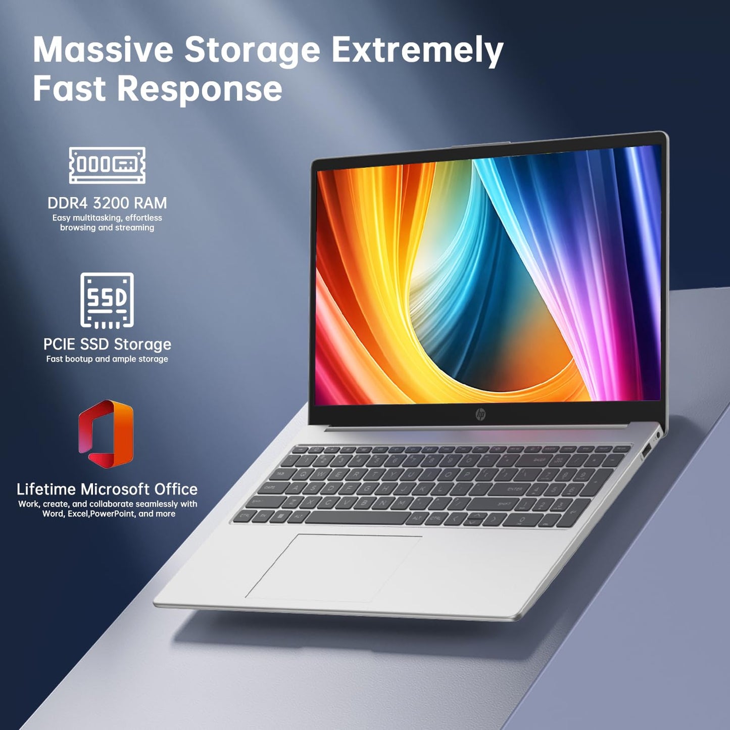 HP Laptop Computer, 15.6" Touchscreen Laptop for Business & Student,13th Gen Intel Processor (up to 4.50 GHz),32GB RAM,1TB SSD,Numeric Keypad,FP Reader,WiFi 6E,w/Accessory,Lifetime Office,Win 11 Pro